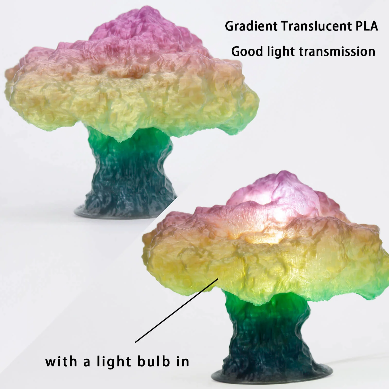 ZIRO Gradient Translucent PLA Season Series Filament 1.75mm, Spring - Image 5