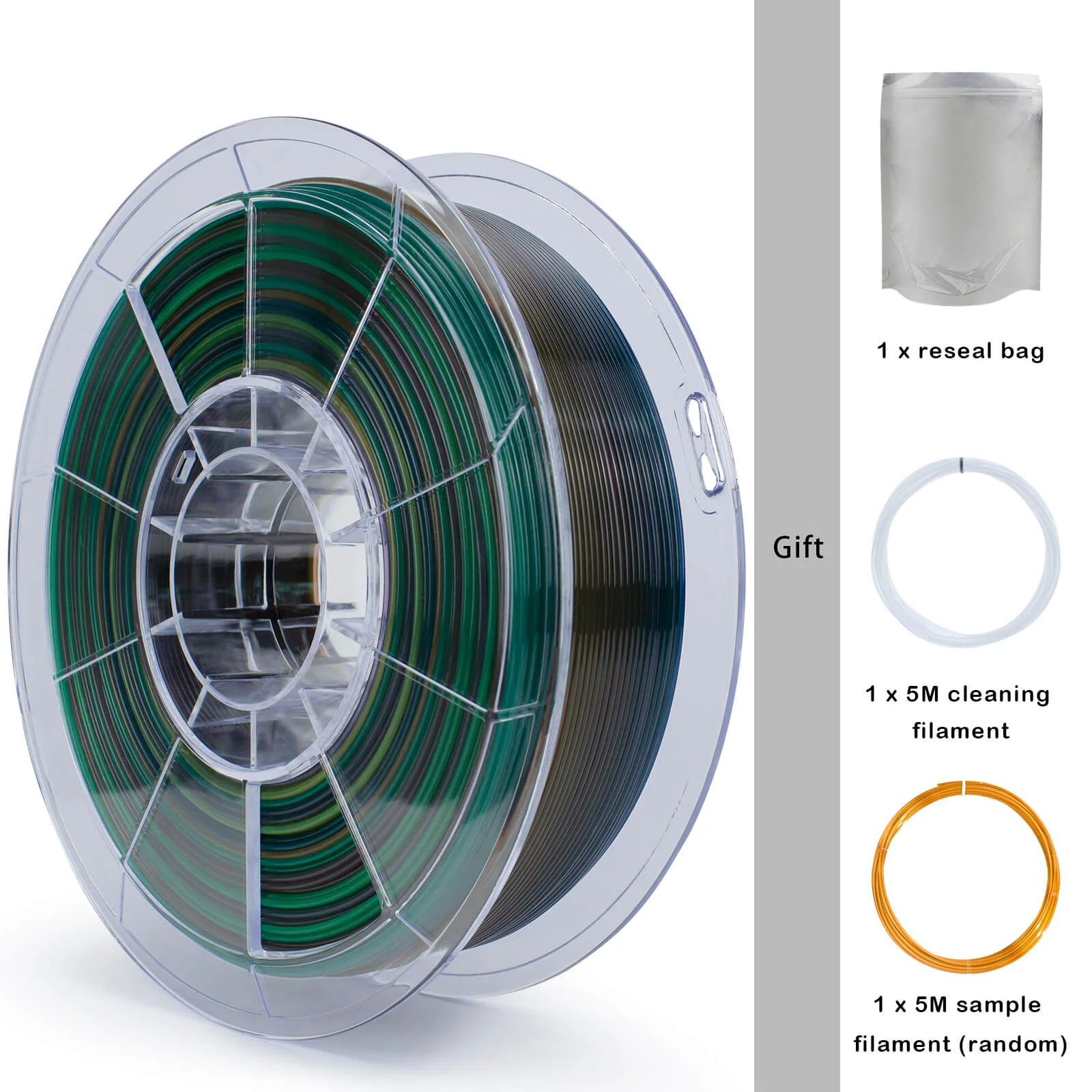 ZIRO Gradient Translucent PLA Season Series Filament 1.75mm, Spring - Image 9