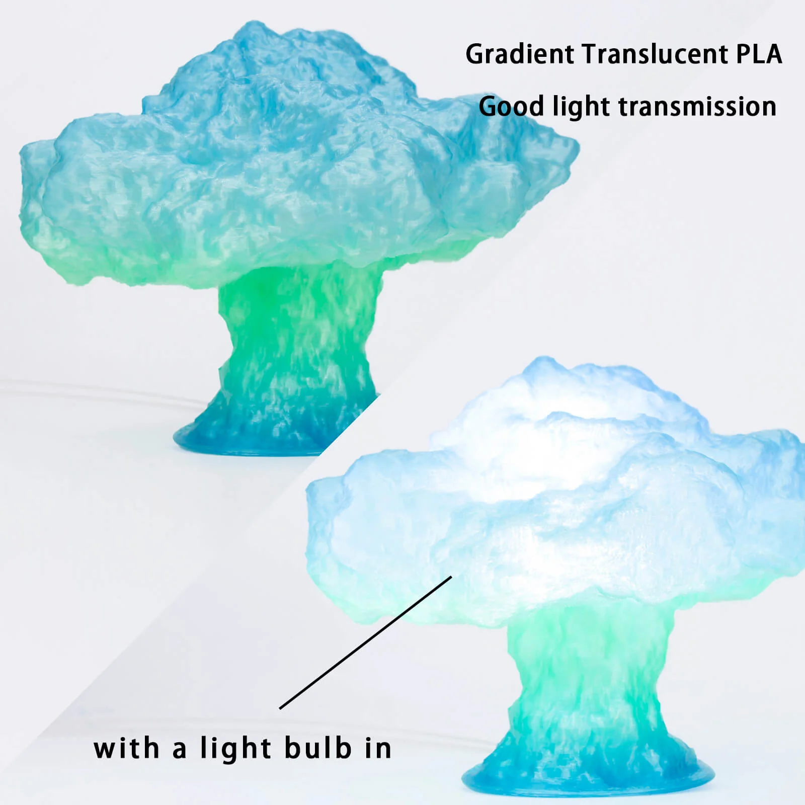 ZIRO Gradient Translucent PLA Season Series Filament 1.75mm, Summer - Image 7