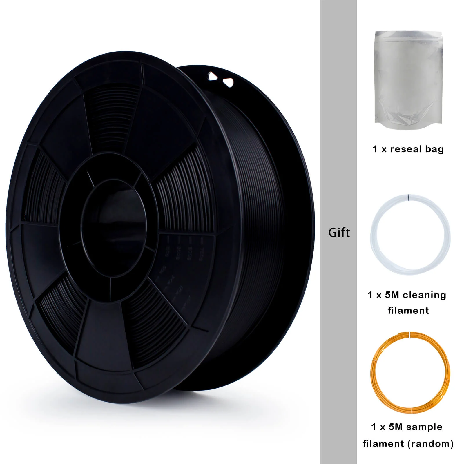 ZIRO High Speed PLA Filament 1.75mm, Black - Image 7