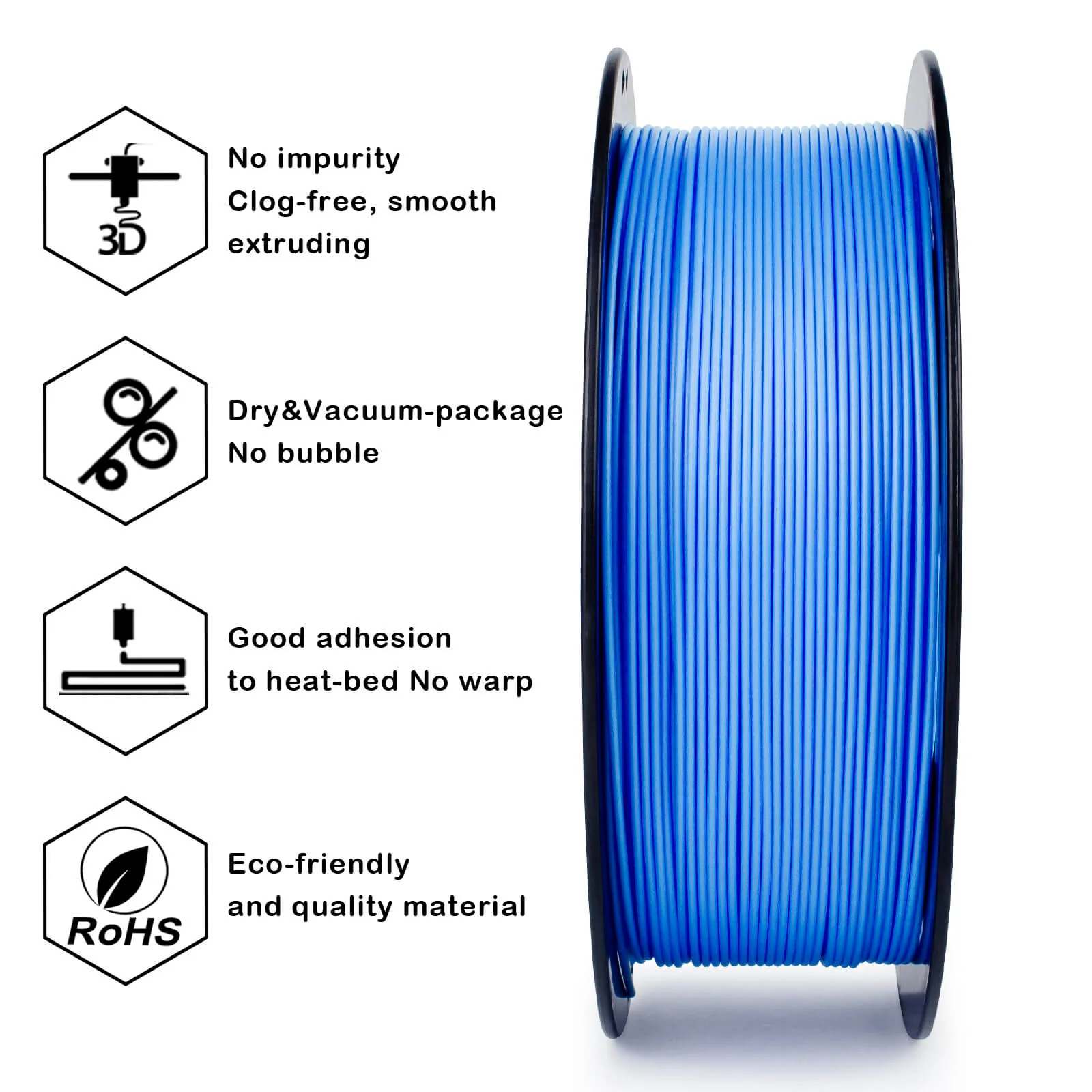 ZIRO High Speed PLA Filament 1.75mm, Cyan - Image 5