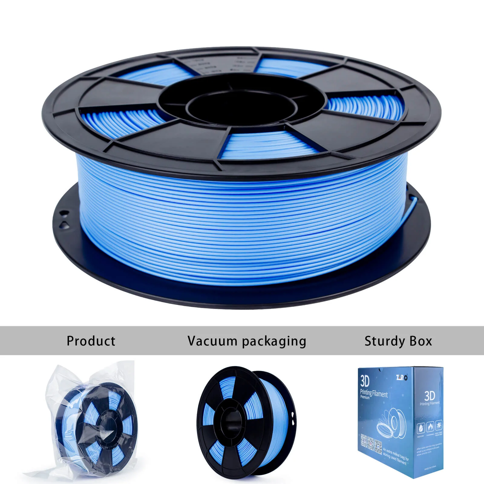 ZIRO High Speed PLA Filament 1.75mm, Cyan - Image 7