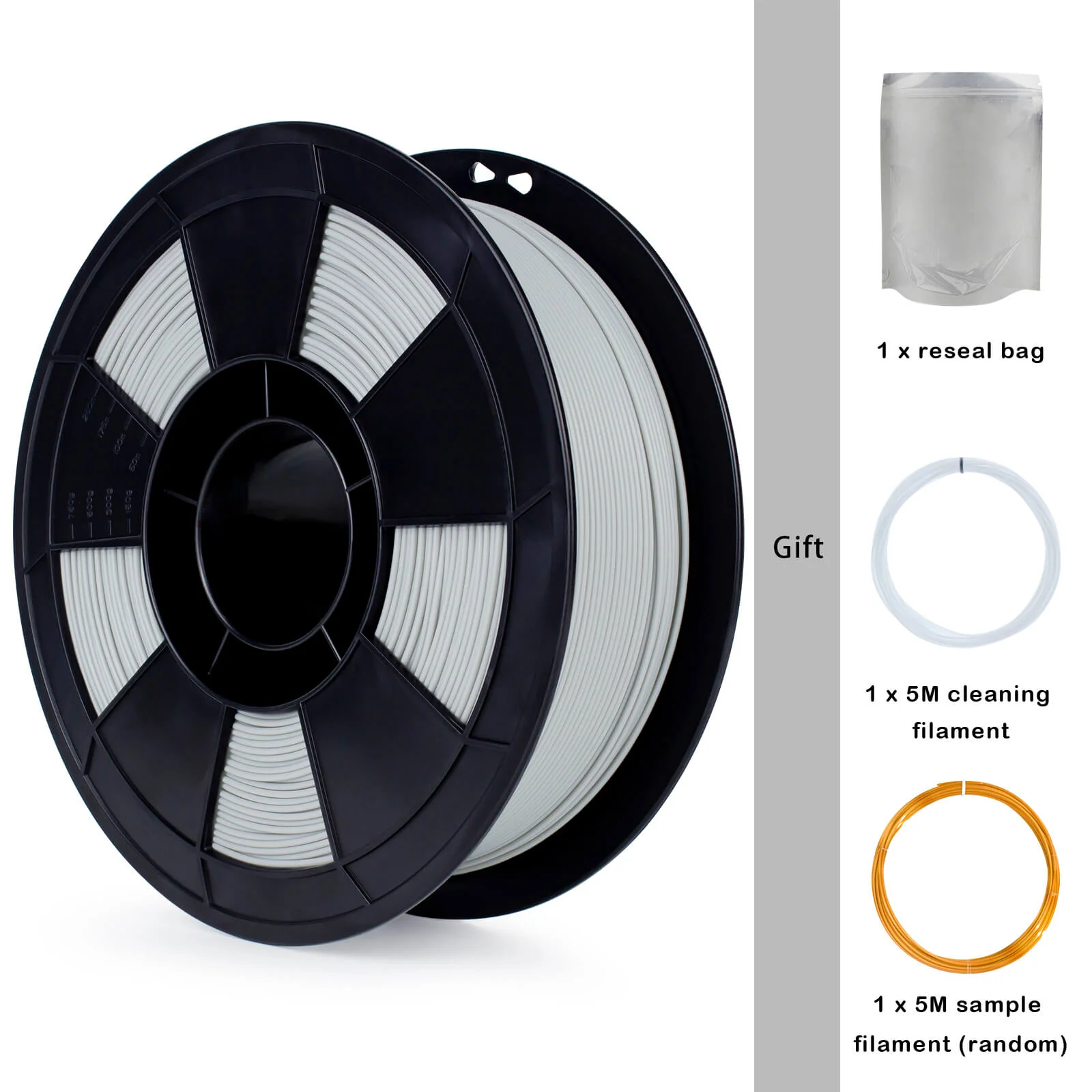 ZIRO High Speed PLA Filament 1.75mm, Gray - Image 9
