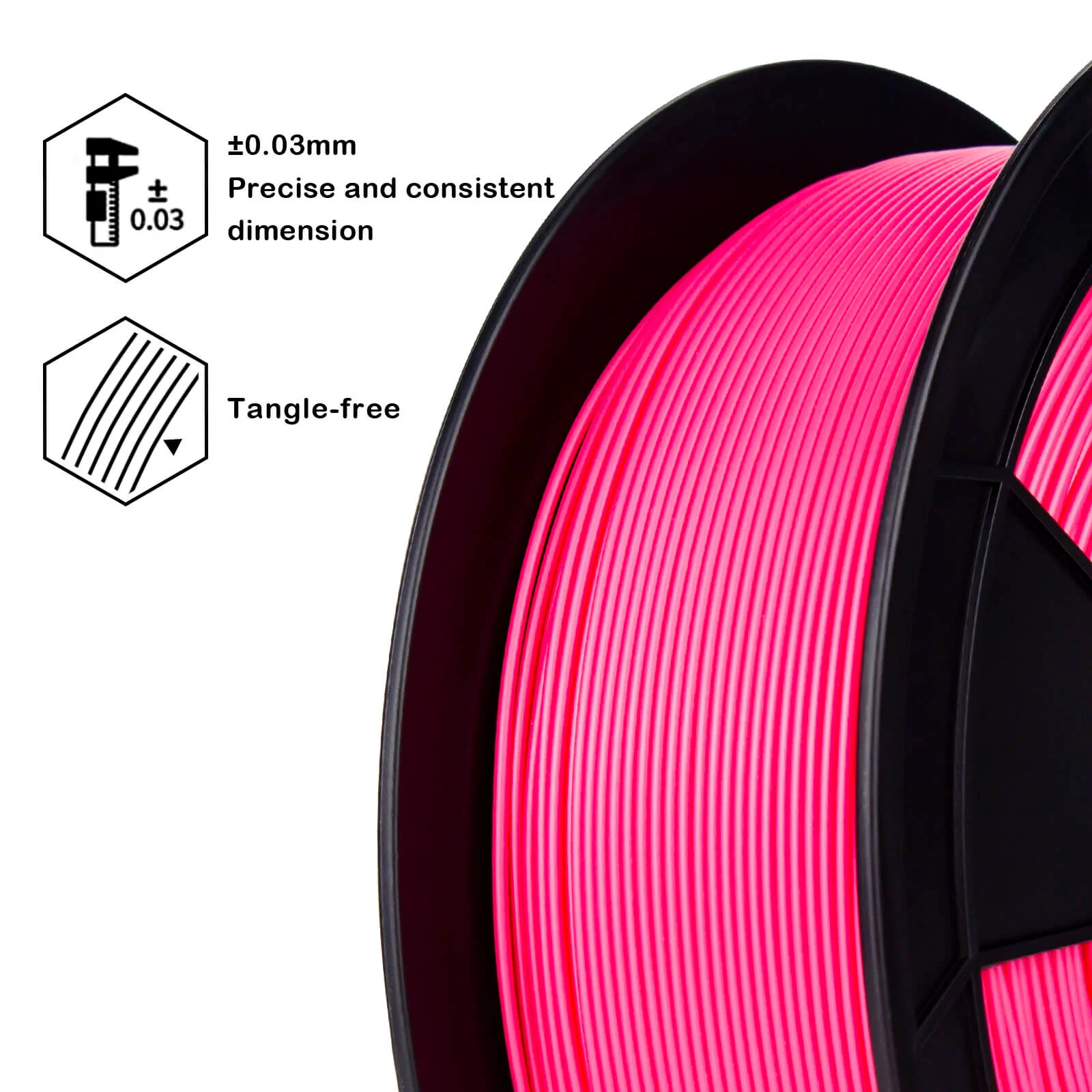 ZIRO High Speed PLA Filament 1.75mm, Magenta - Image 4