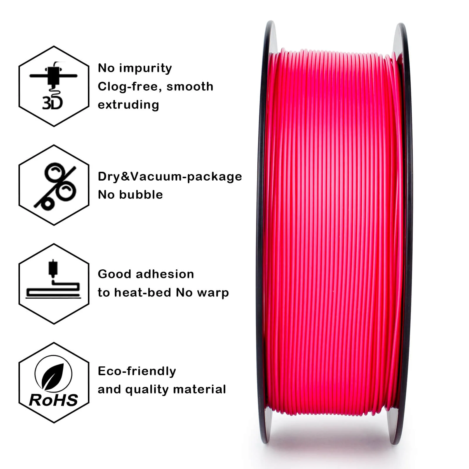 ZIRO High Speed PLA Filament 1.75mm, Magenta - Image 5