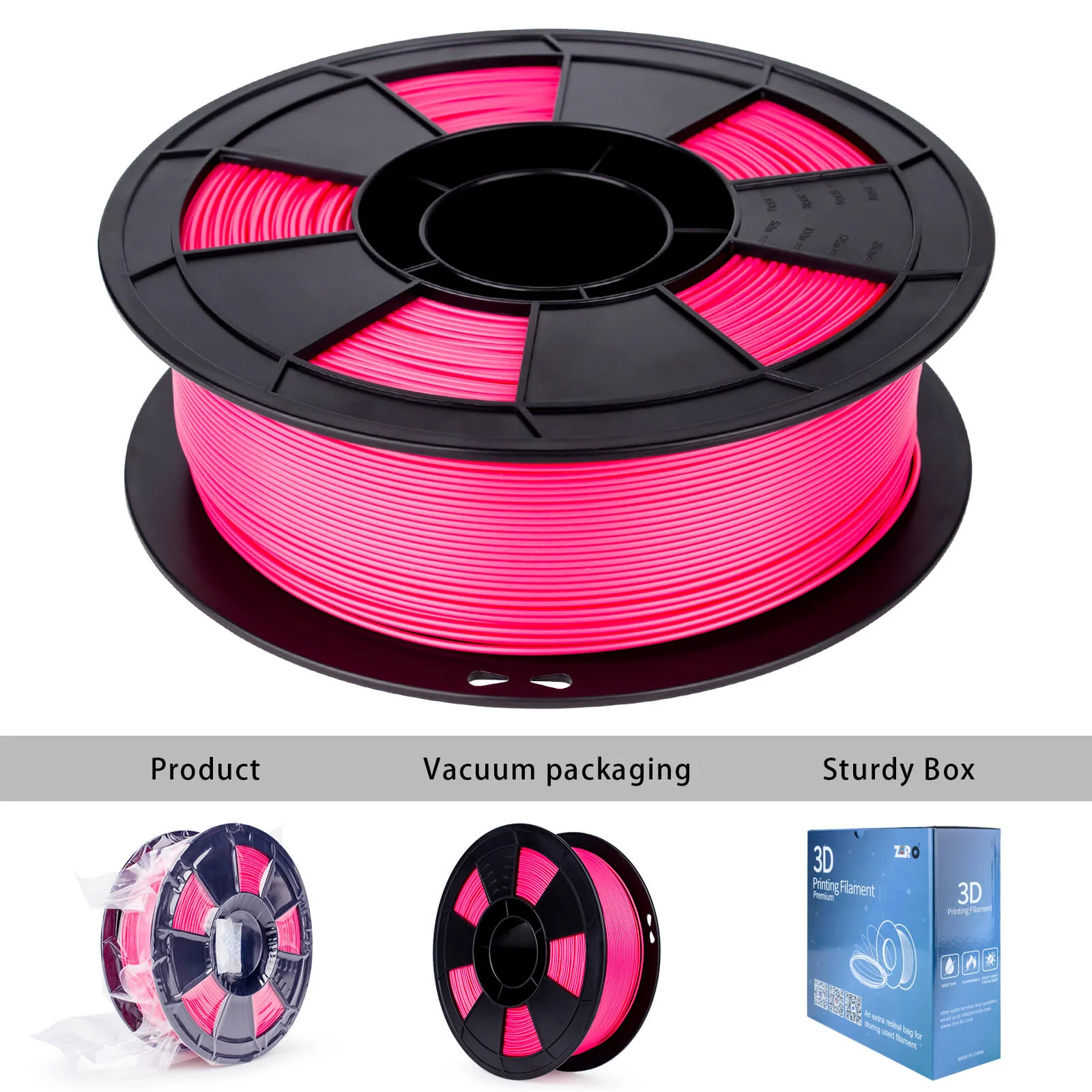 ZIRO High Speed PLA Filament 1.75mm, Magenta - Image 7
