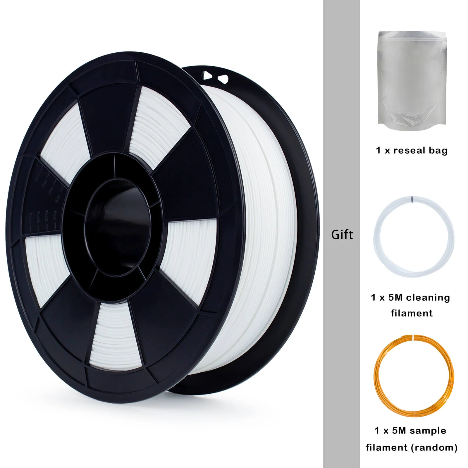 ZIRO High Speed PLA Filament 1.75mm, White - Image 9