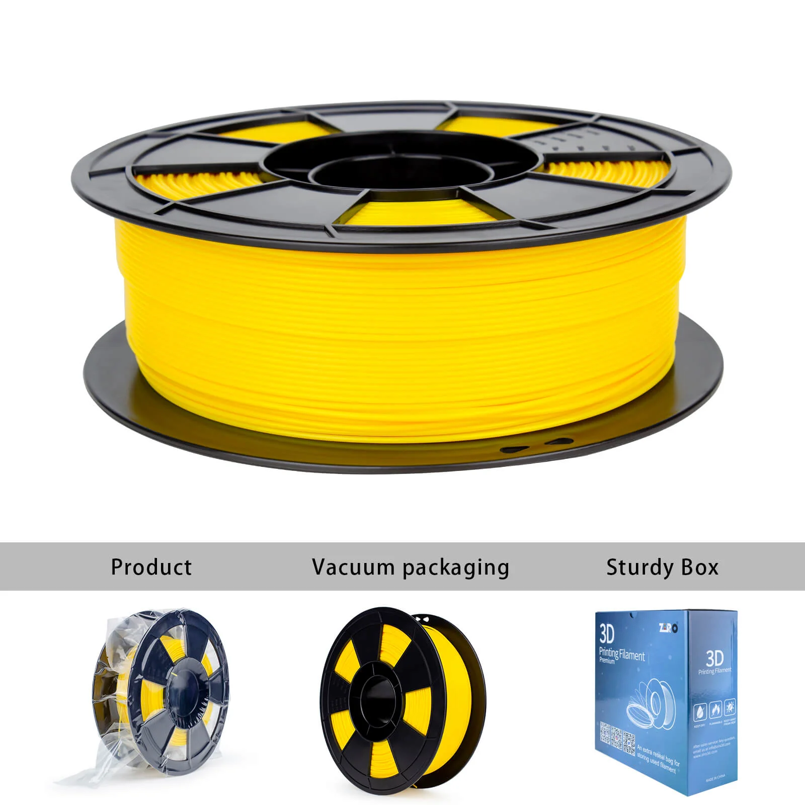 ZIRO High Speed PLA Filament 1.75mm, Yellow - Image 8