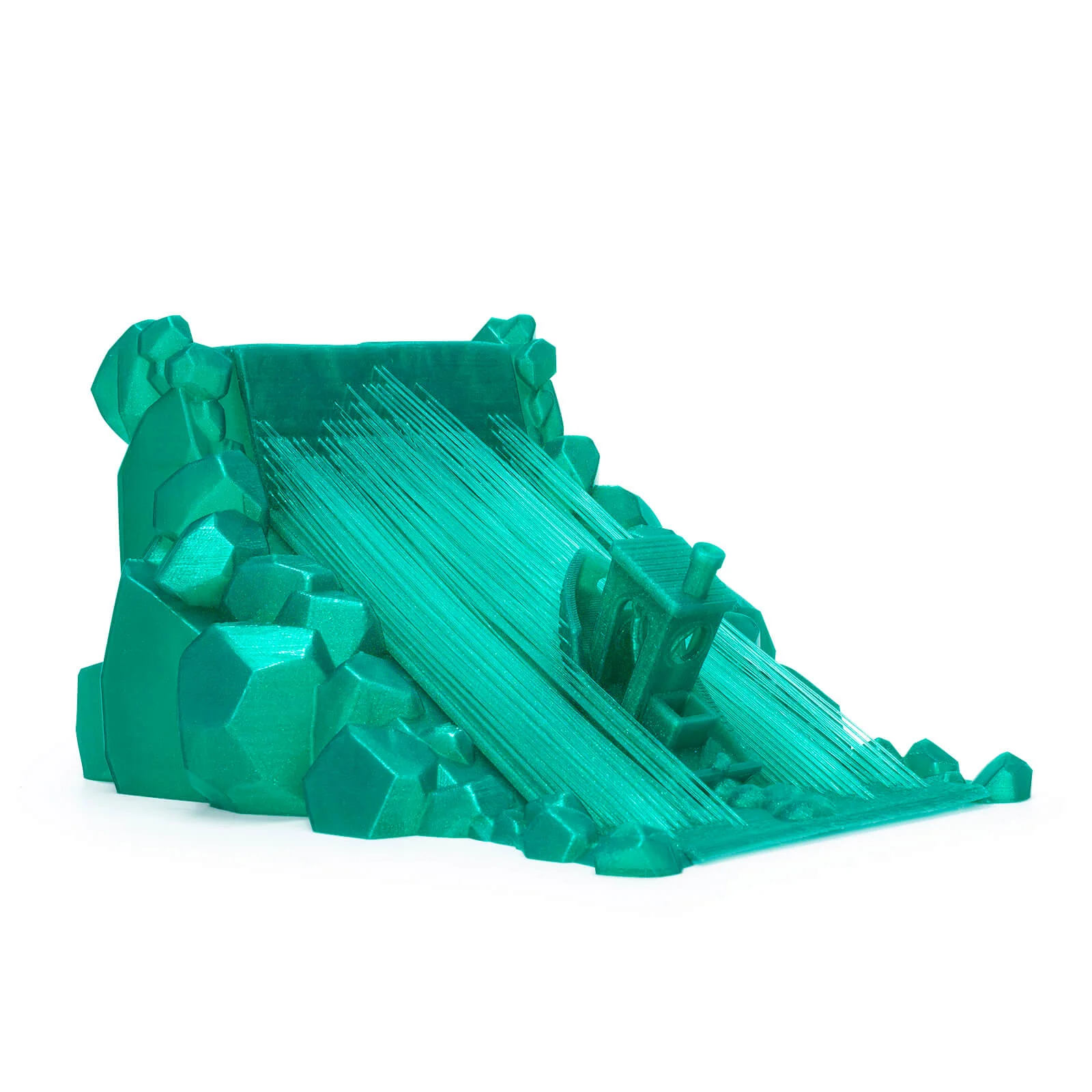 ZIRO Iridescent Series PLA Twinkle Effect Filament 1.75mm 1kg/2.2lb Spool , Lake Green - Image 6