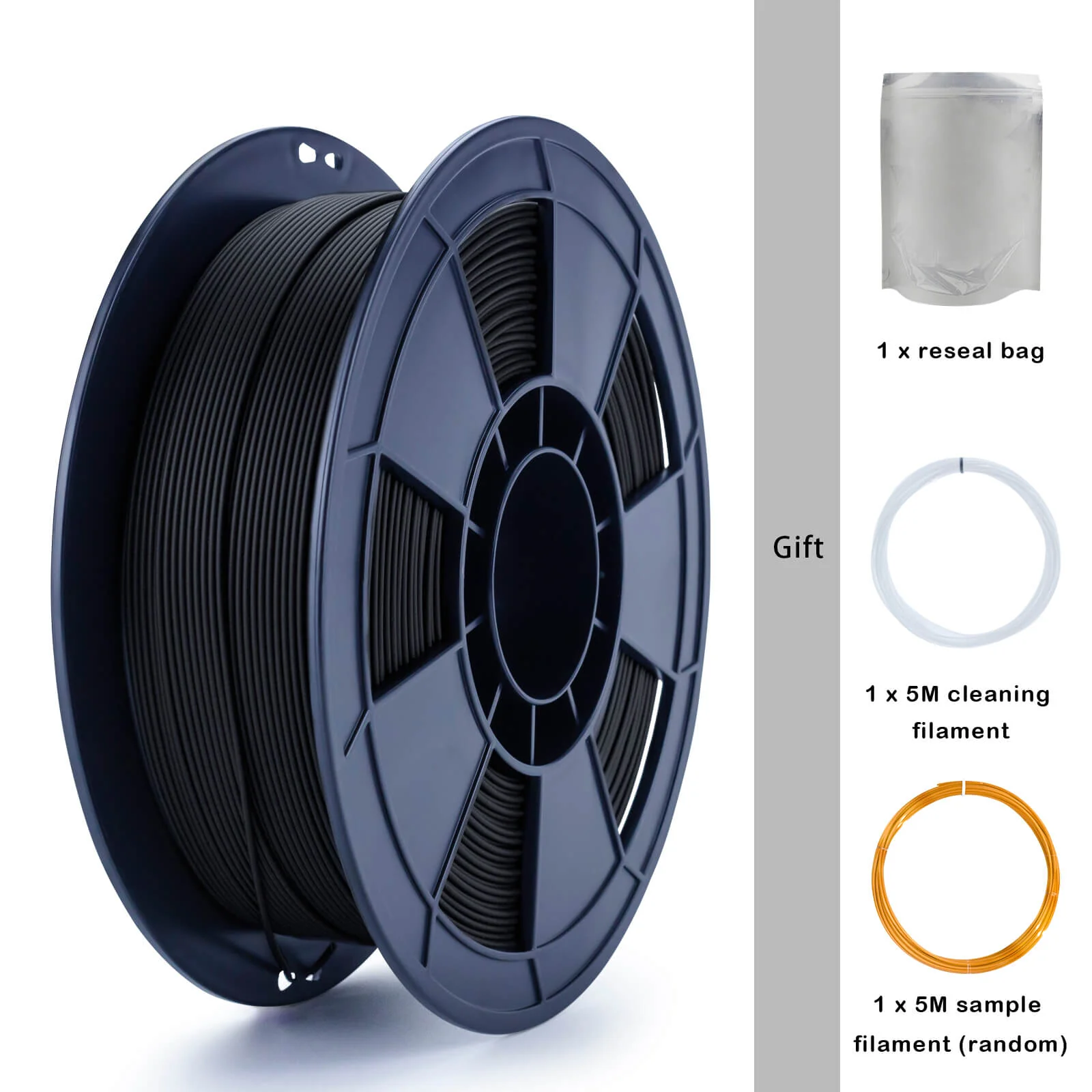 ZIRO Matte PLA Filament 1.75mm, Black - Image 7