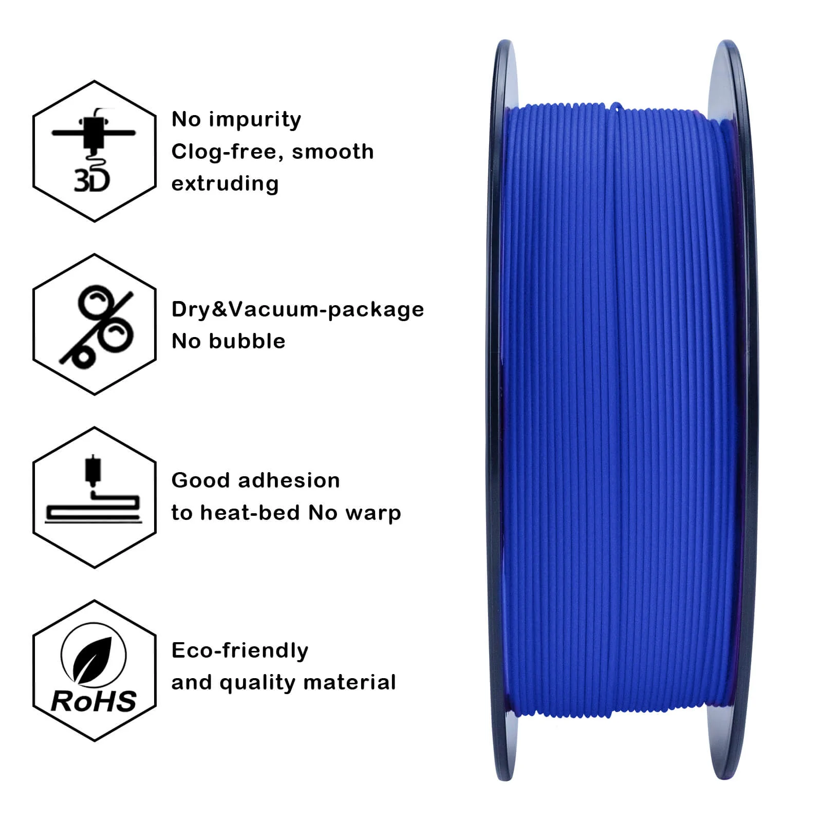 ZIRO Matte PLA Filament 1.75mm, Blue - Image 4