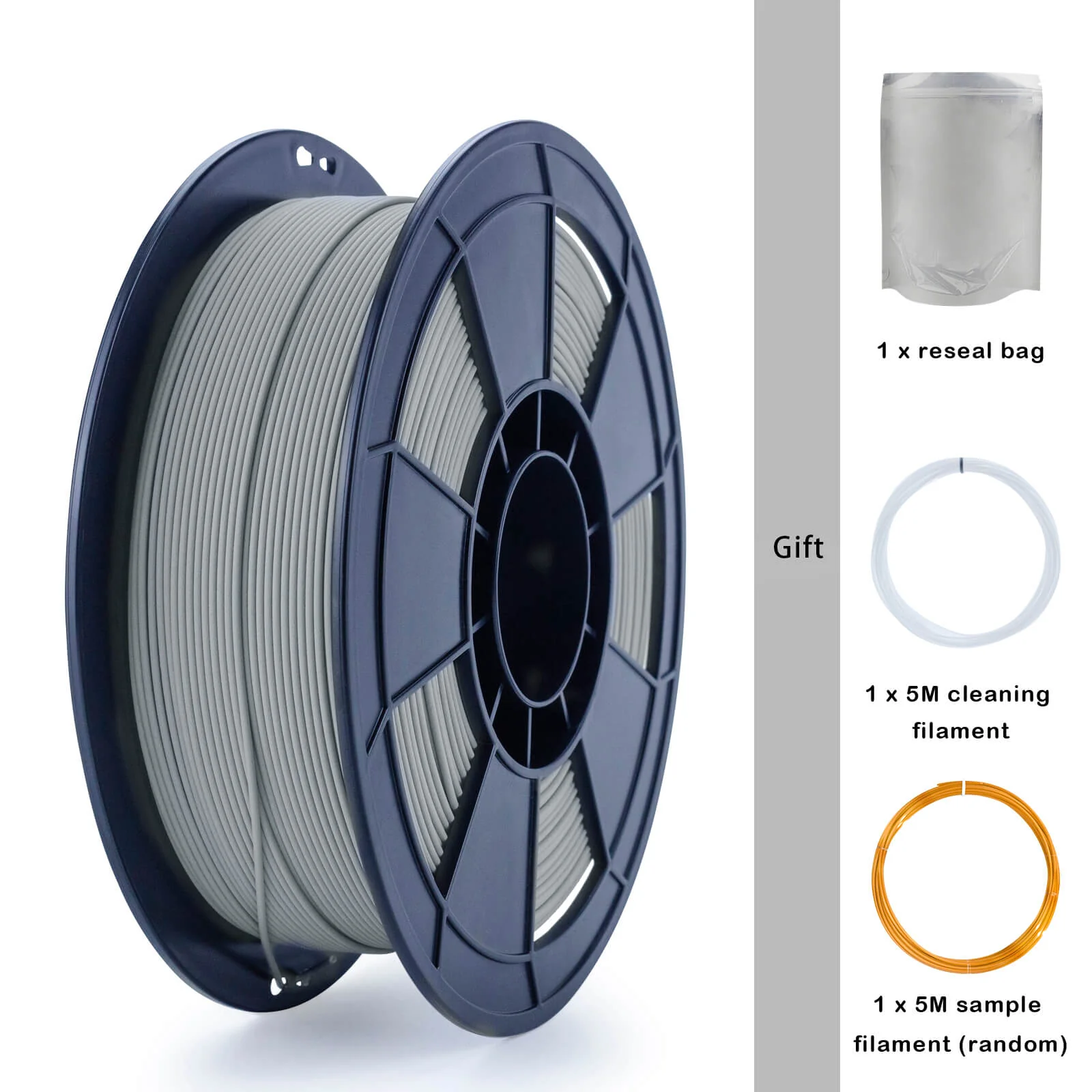ZIRO Matte PLA Filament 1.75mm, Gray - Image 8