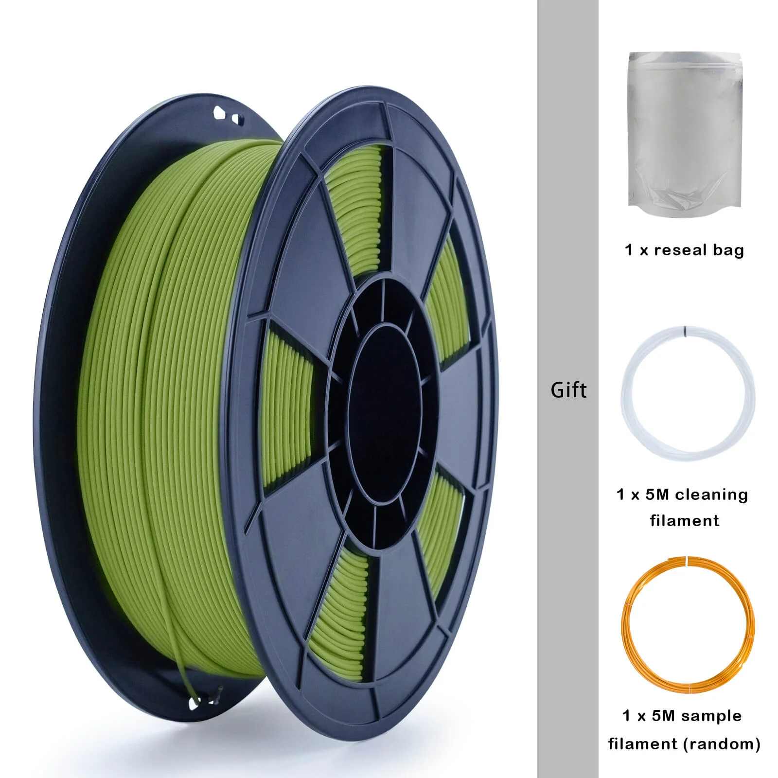 ZIRO Matte PLA Filament 1.75mm, Military Green - Image 11