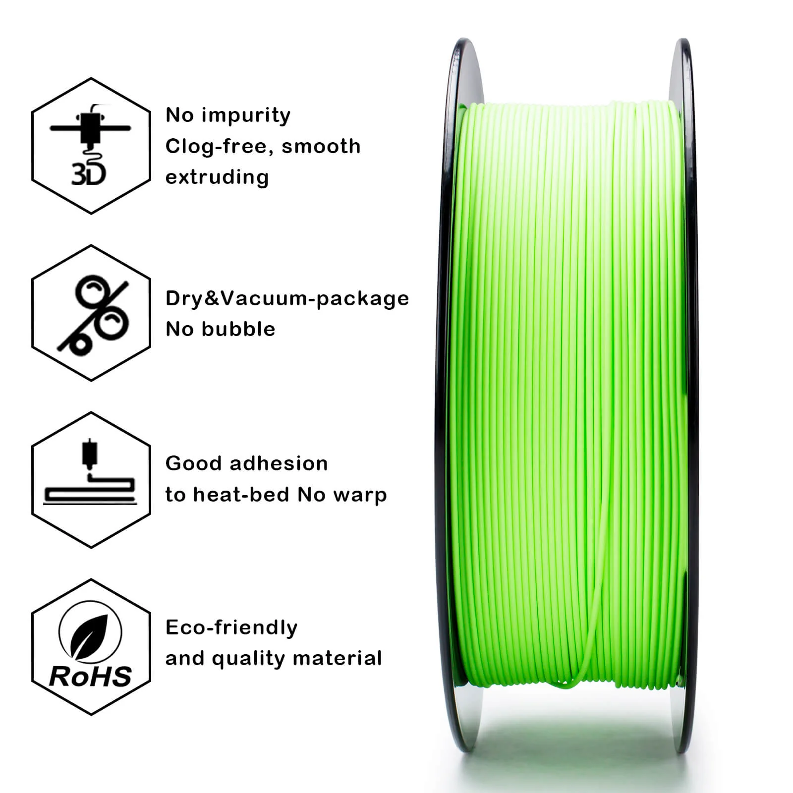 ZIRO Matte PLA Filament 1.75mm, Pastel Green - Image 9