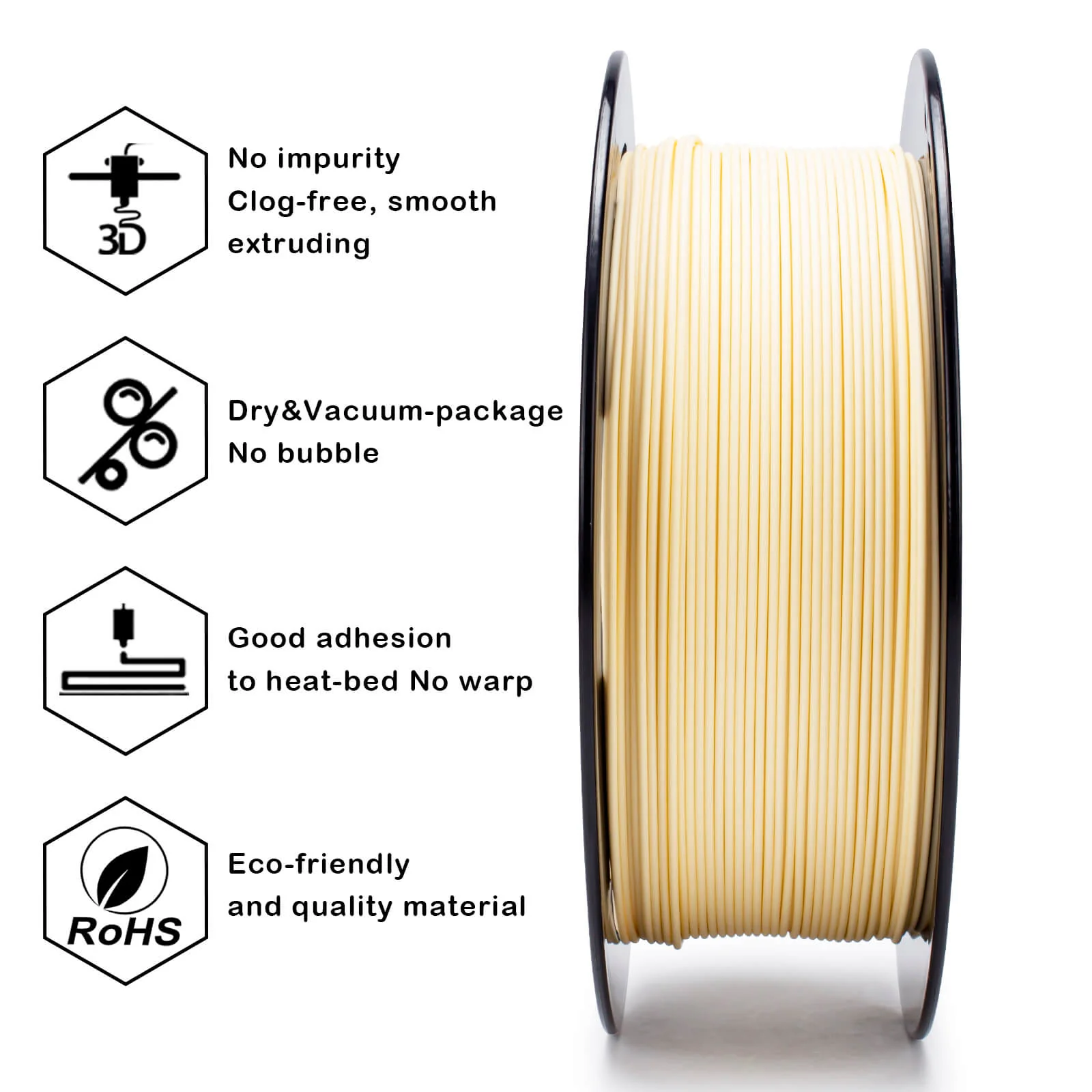 ZIRO Matte PLA Filament 1.75mm, Pastel Skin - Image 6