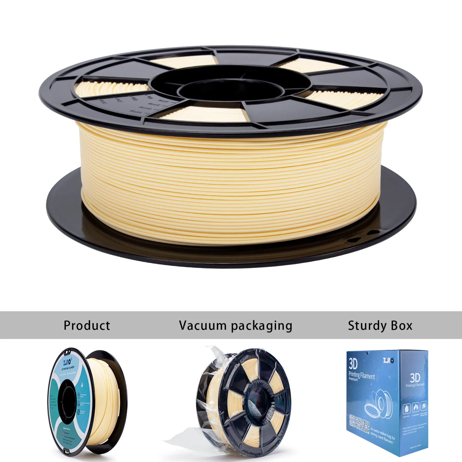 ZIRO Matte PLA Filament 1.75mm, Pastel Skin - Image 7
