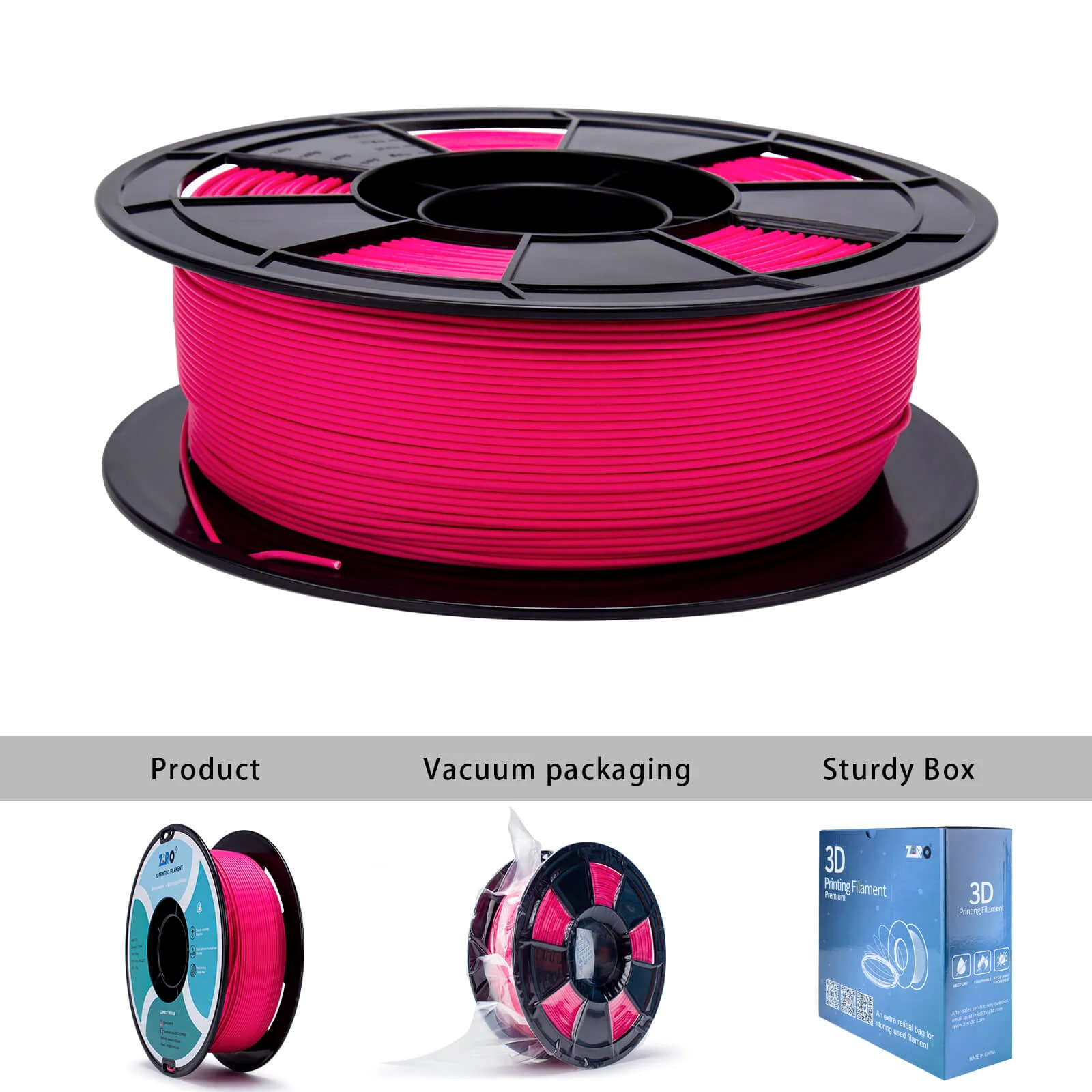 ZIRO Matte PLA Filament 1.75mm, Rose - Image 11