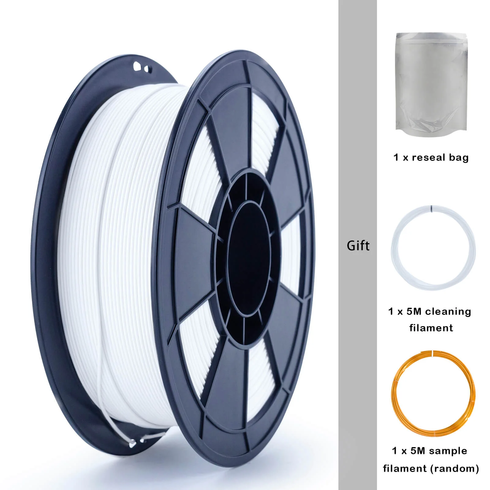 ZIRO Matte PLA Filament 1.75mm, White - Image 9