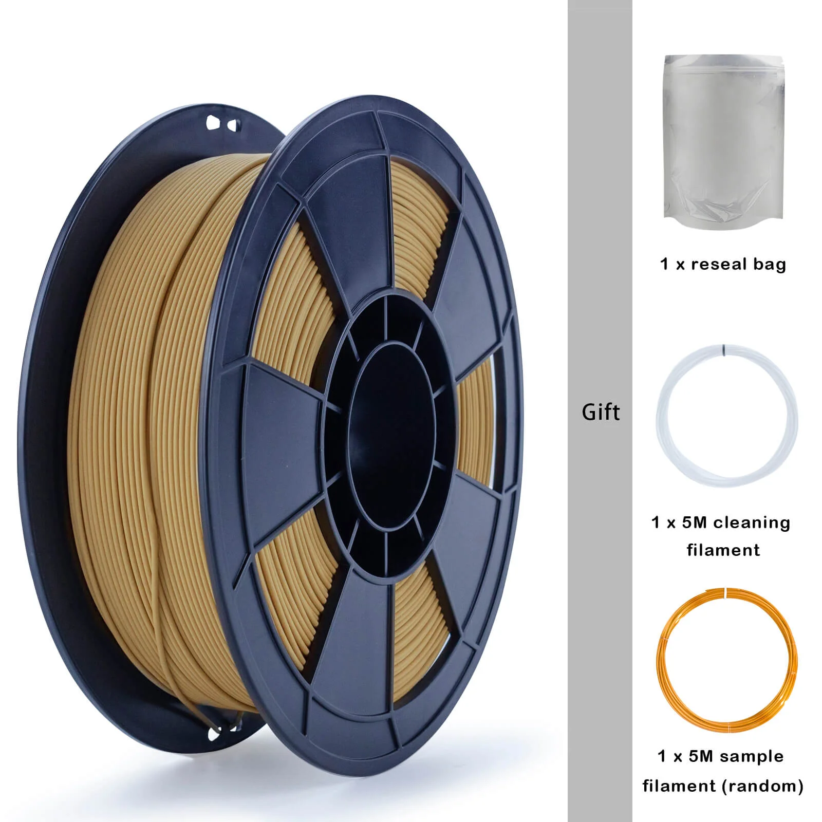 ZIRO Matte PLA Filament 1.75mm, Wood - Image 12