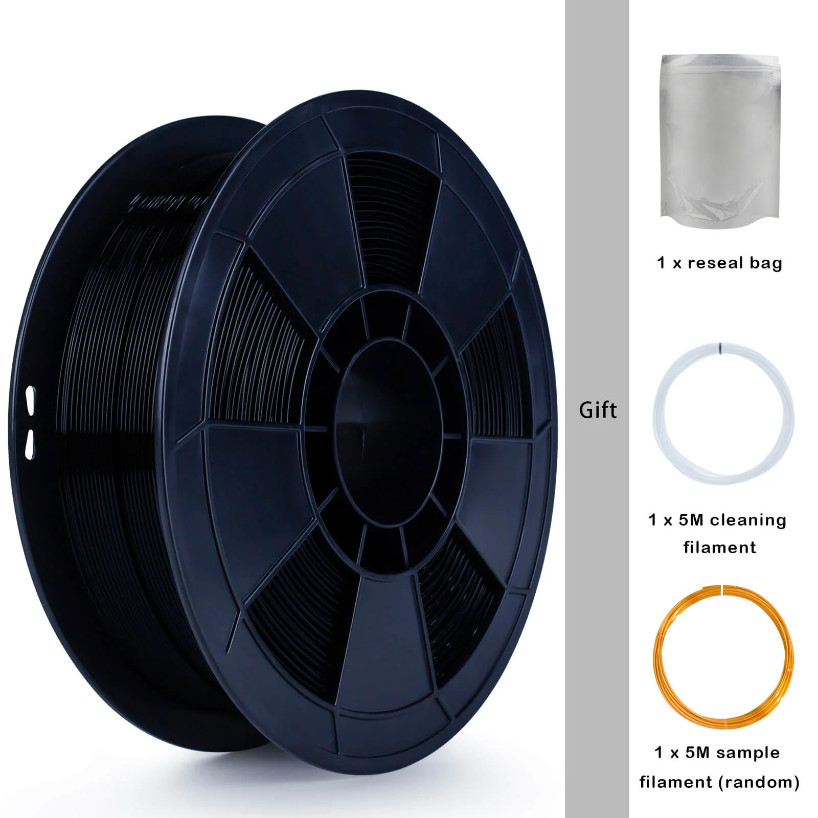 ZIRO PLA PRO Basic Color Series Filament 1.75mm, Black - Image 6
