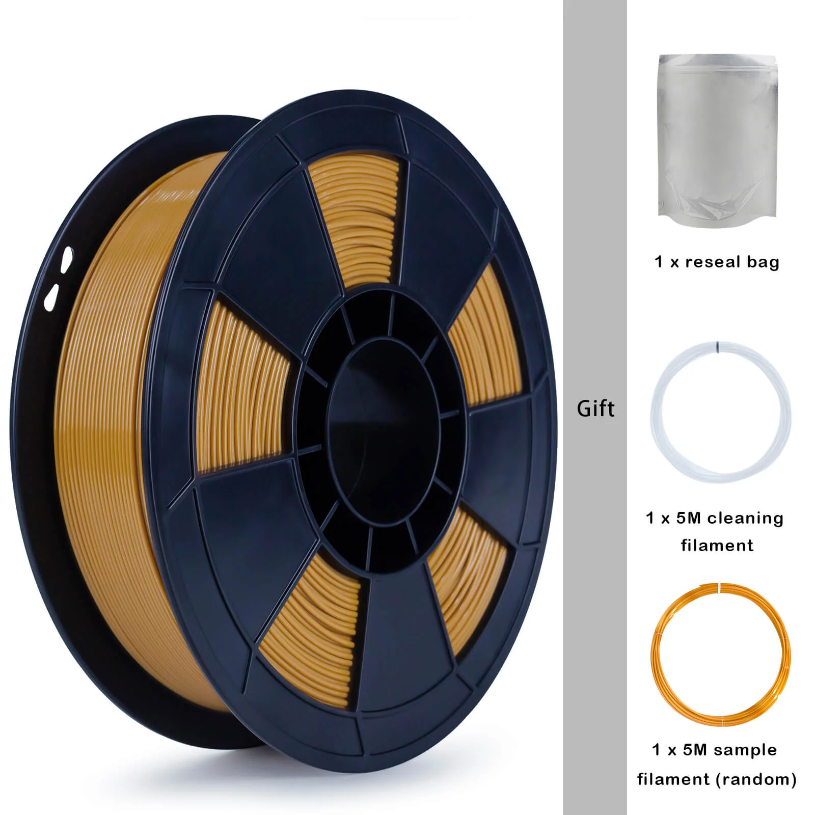 ZIRO PLA PRO Basic Color Series Filament 1.75mm, Brown - Image 6
