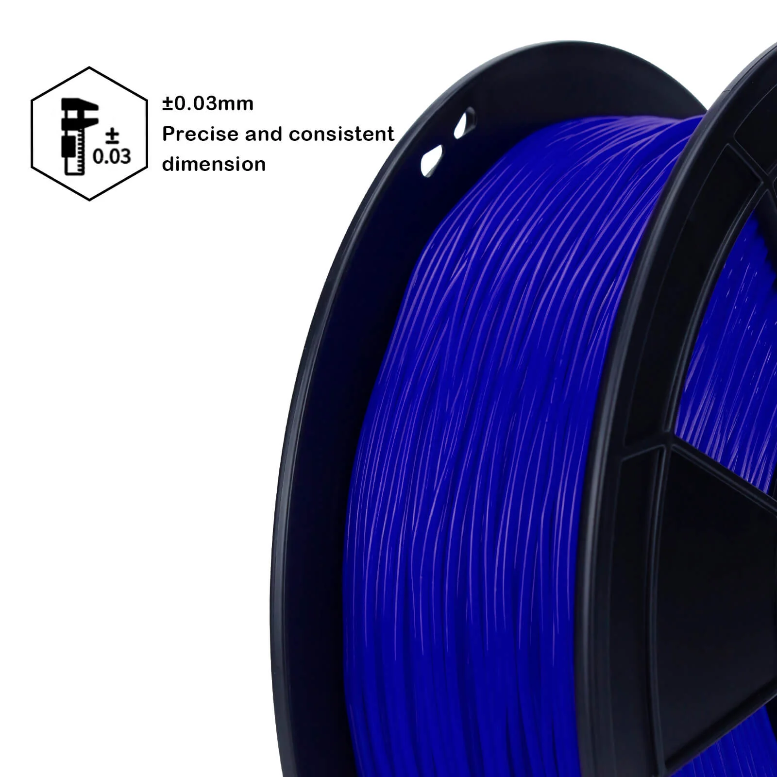 ZIRO Shore 95A Hardness TPU Filament 1.75mm, Blue - Image 5