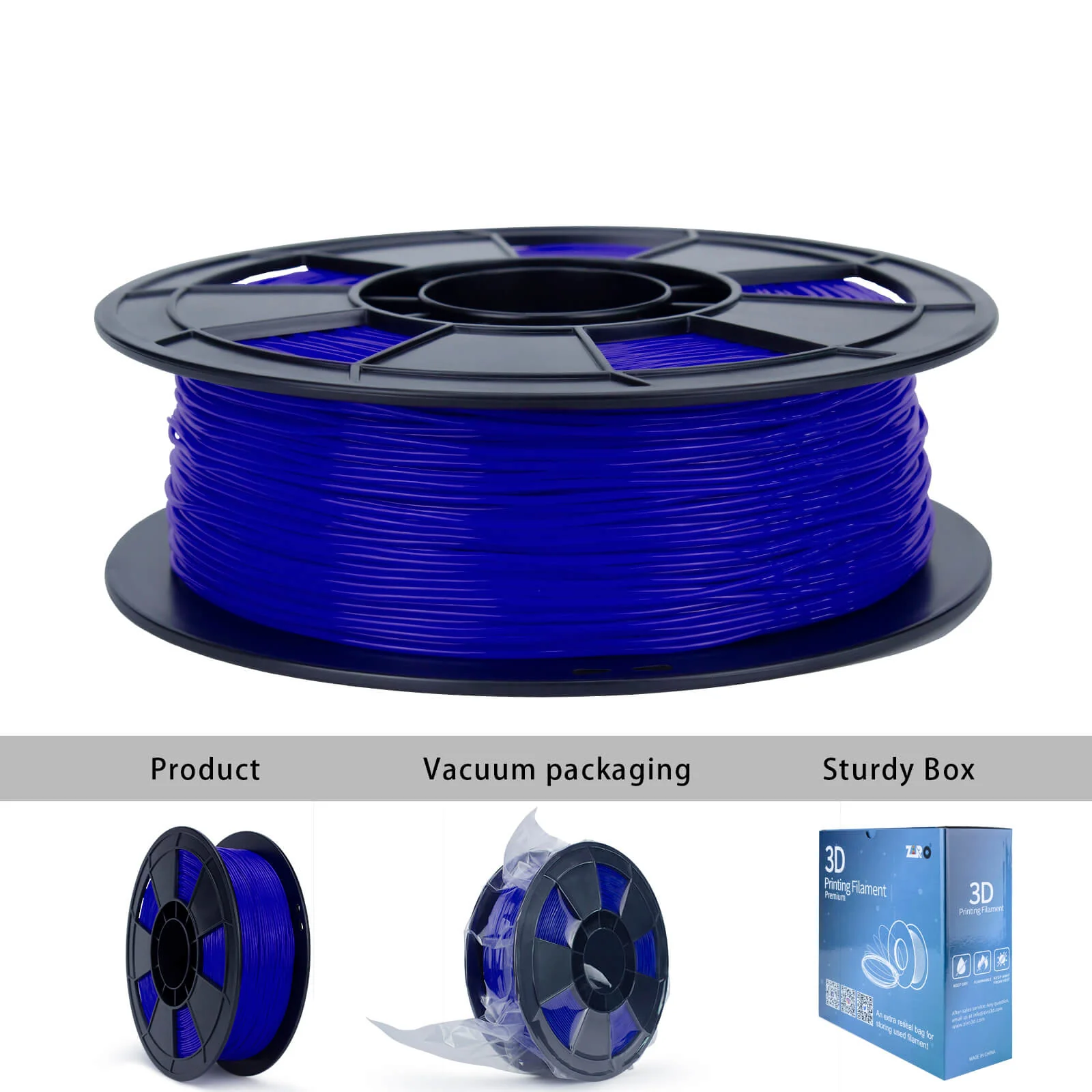 ZIRO Shore 95A Hardness TPU Filament 1.75mm, Blue - Image 8