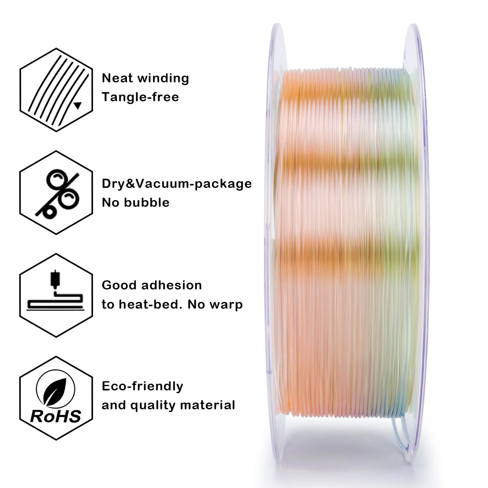 ZIRO Shore 95A Hardness TPU Filament 1.75mm, Flex Candy - Image 10
