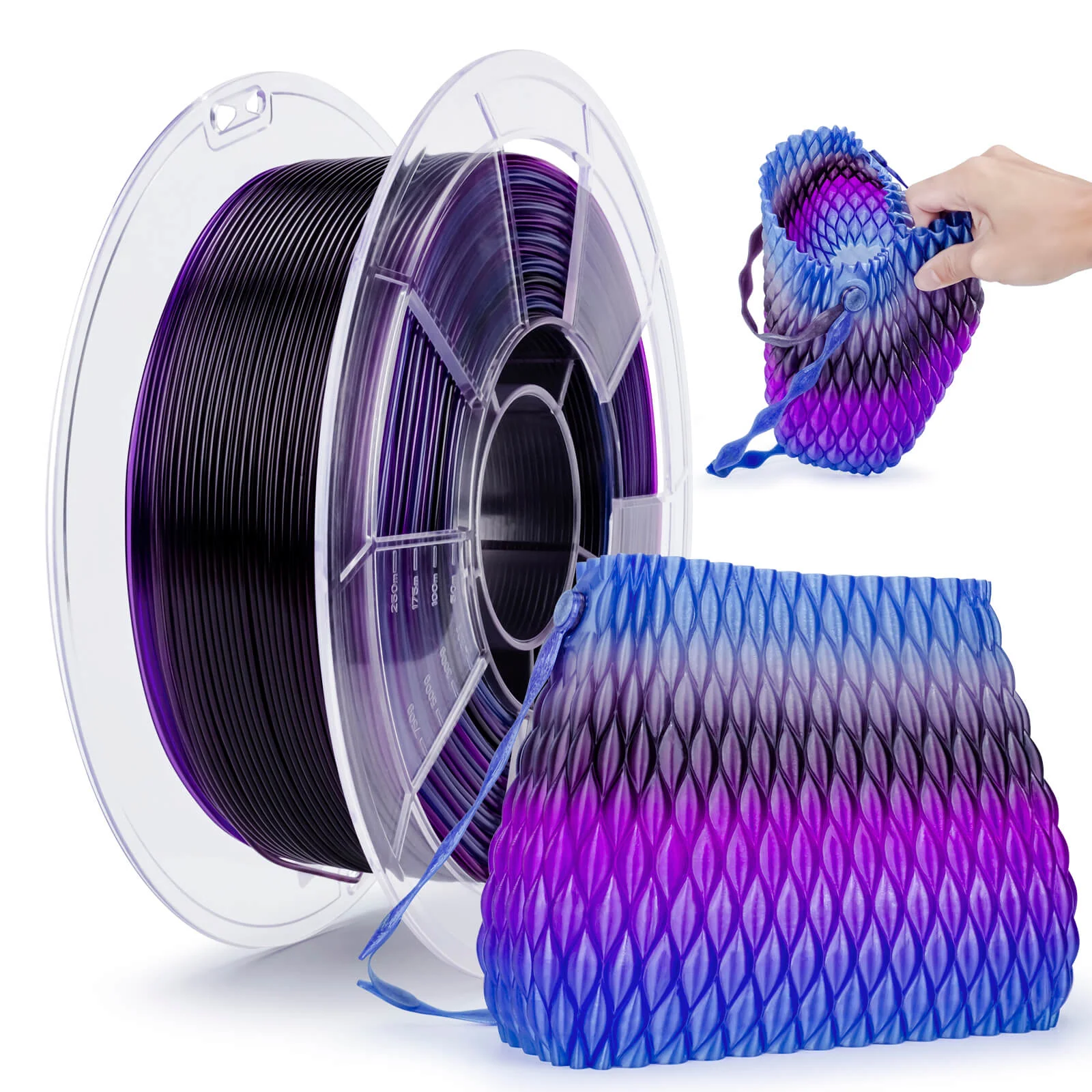 ZIRO Shore 95A Hardness TPU Filament 1.75mm, Flex Nightsky - Image 4