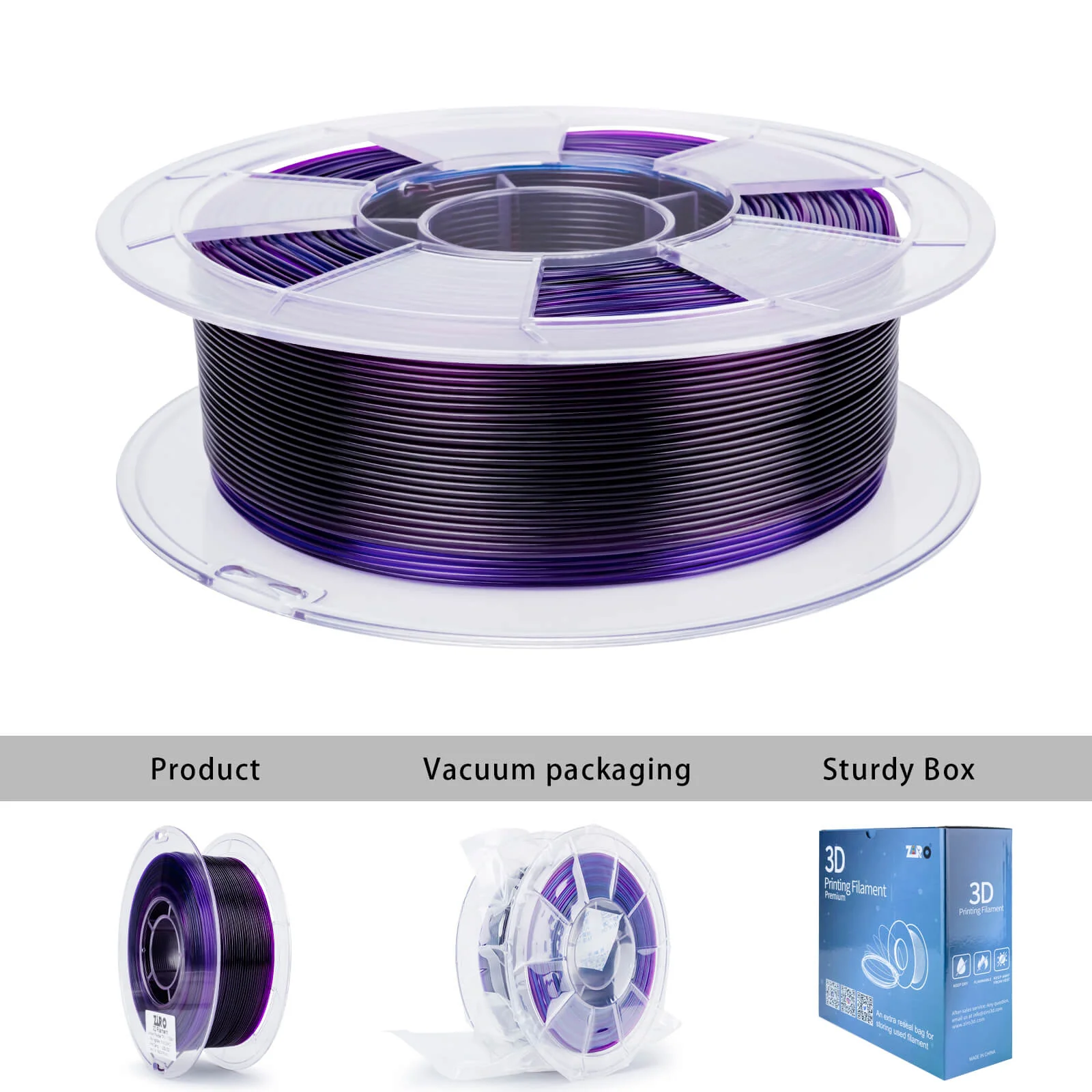 ZIRO Shore 95A Hardness TPU Filament 1.75mm, Flex Nightsky - Image 7