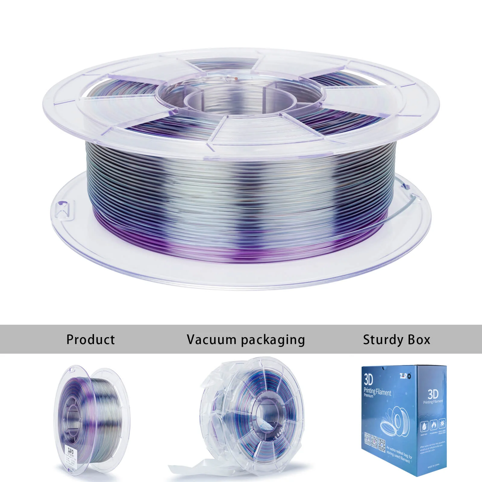 ZIRO Shore 95A Hardness TPU Filament 1.75mm, Flex Opal - Image 7