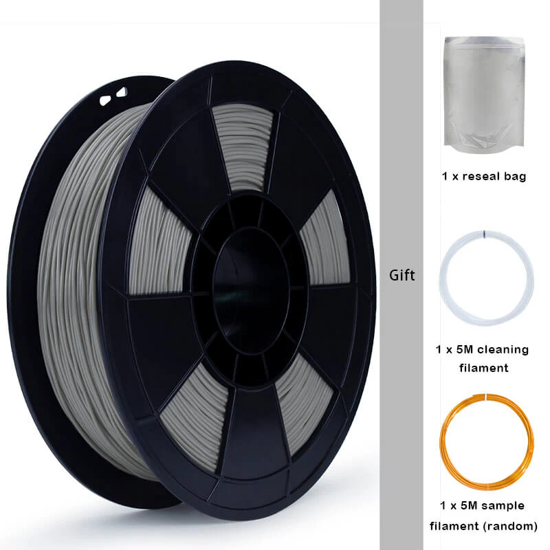 ZIRO Shore 95A Hardness TPU Filament 1.75mm, Gray - Image 7
