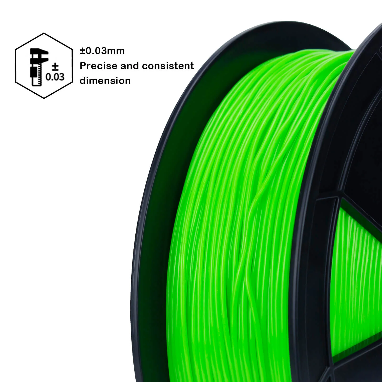 ZIRO Shore 95A Hardness TPU Filament 1.75mm, Green - Image 5