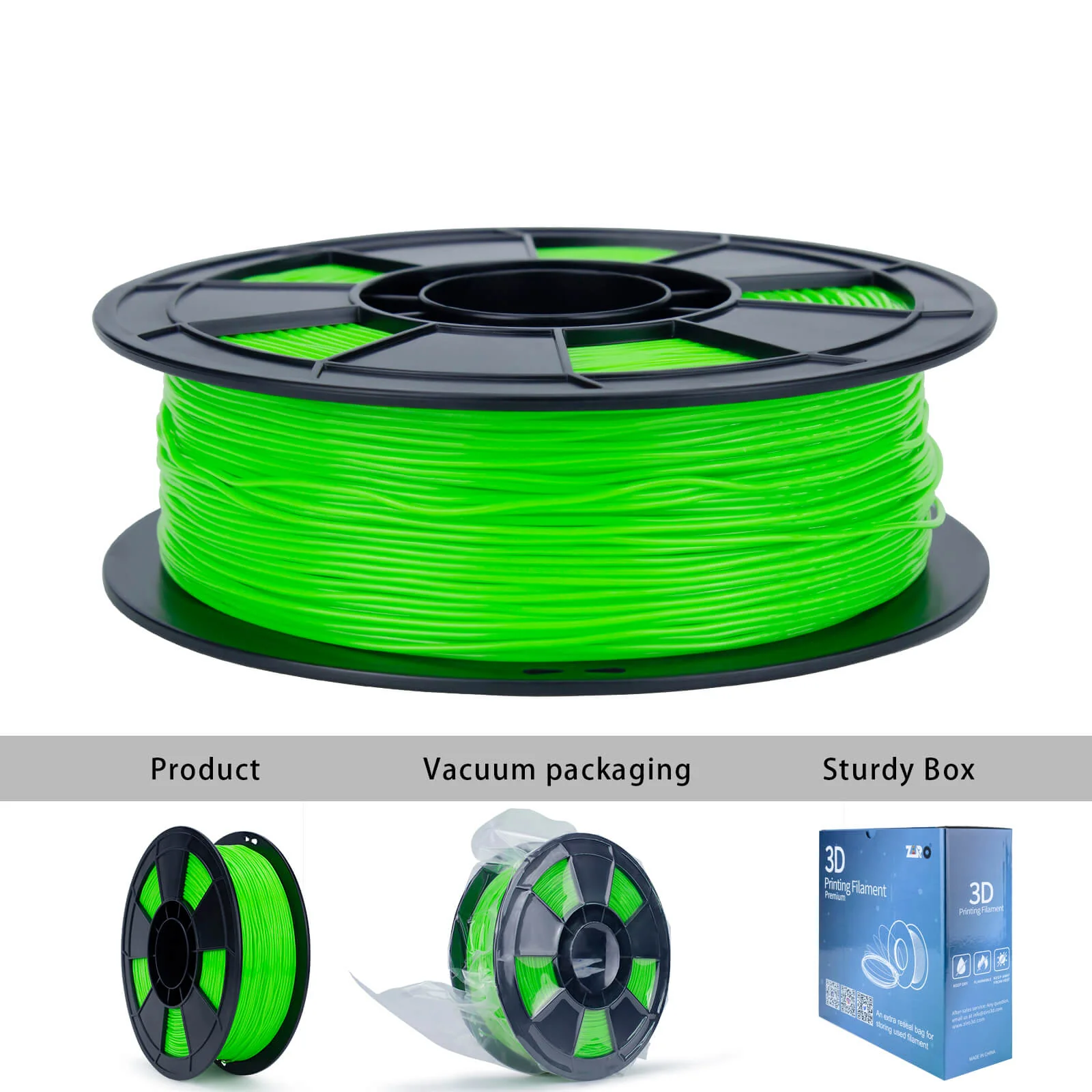 ZIRO Shore 95A Hardness TPU Filament 1.75mm, Green - Image 7