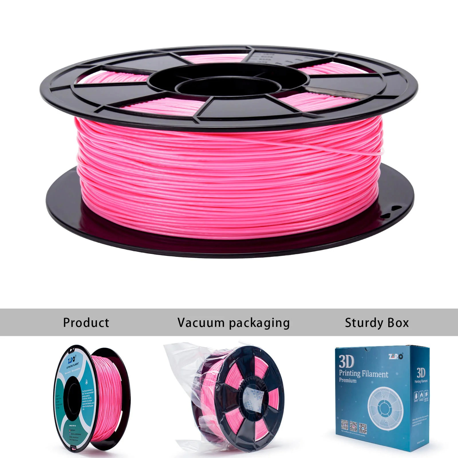 ZIRO Shore 95A Hardness TPU Filament 1.75mm, Pink - Image 9