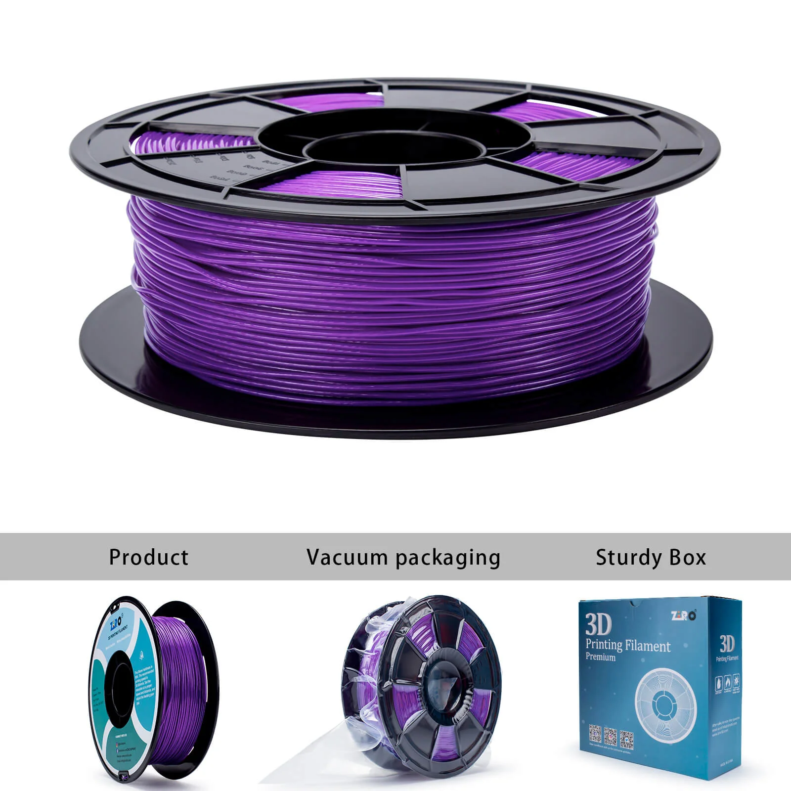 ZIRO Shore 95A Hardness TPU Filament 1.75mm, Purple - Image 6