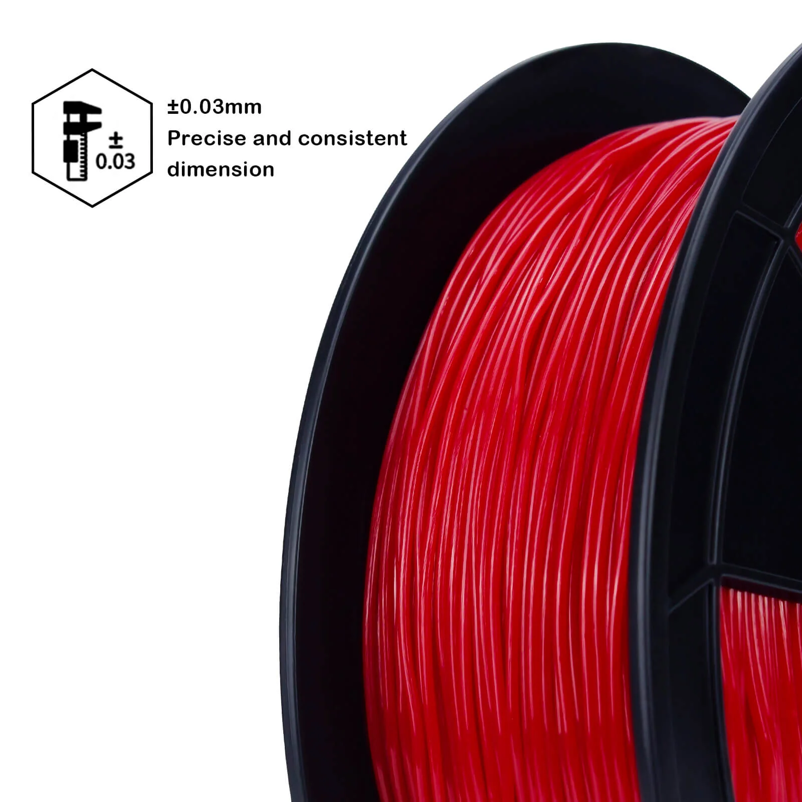 ZIRO Shore 95A Hardness TPU Filament 1.75mm, Red - Image 5