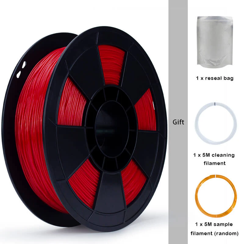 ZIRO Shore 95A Hardness TPU Filament 1.75mm, Red - Image 6