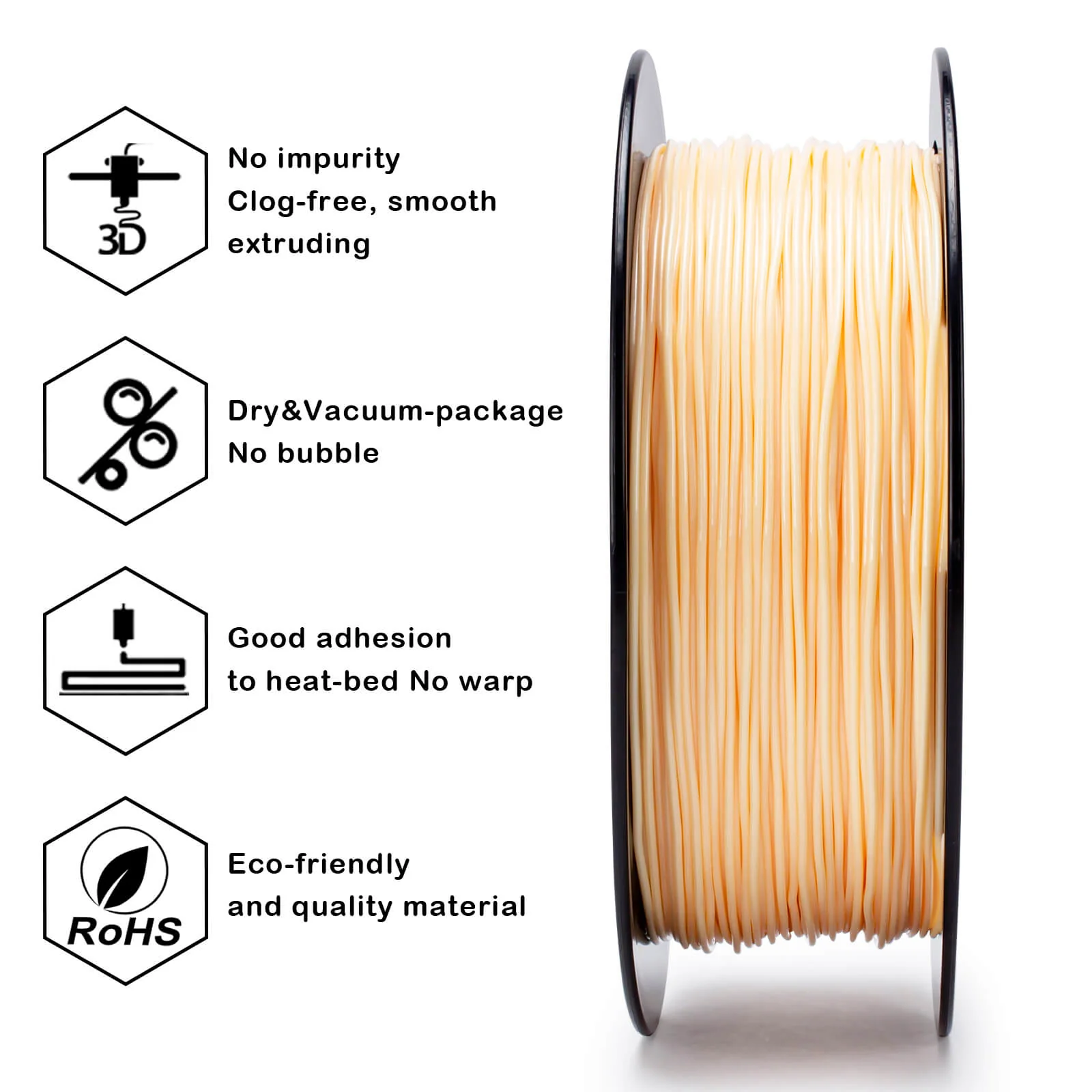 ZIRO Shore 95A Hardness TPU Filament 1.75mm, Skin - Image 5