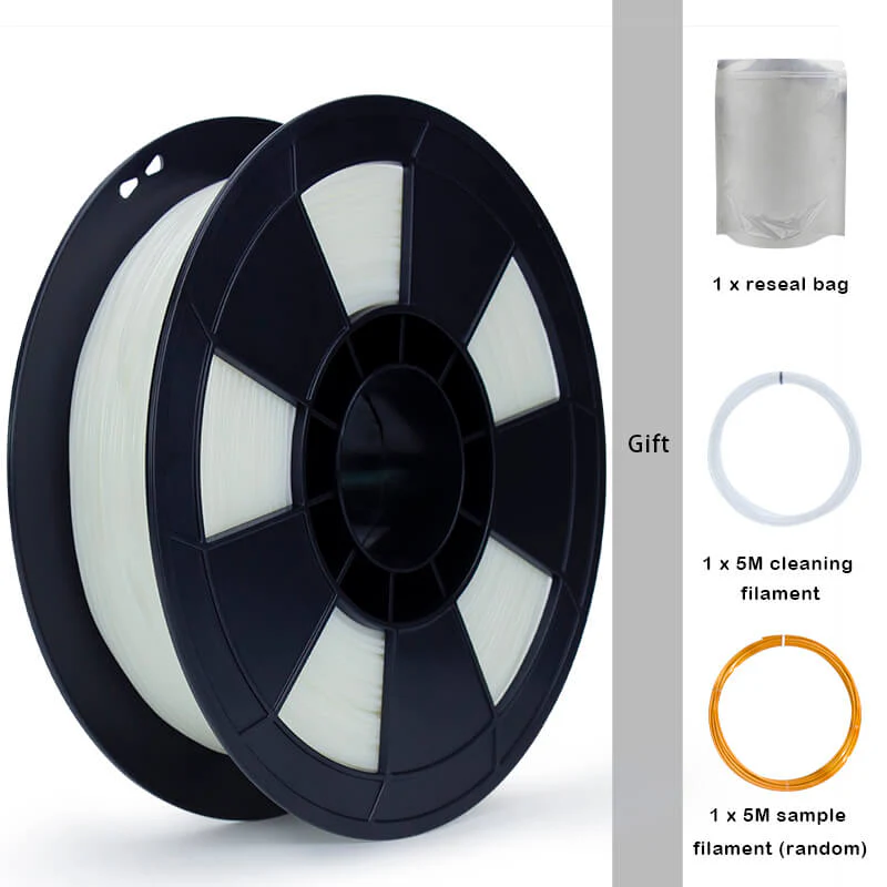 ZIRO Shore 95A Hardness TPU Filament 1.75mm, White - Image 6