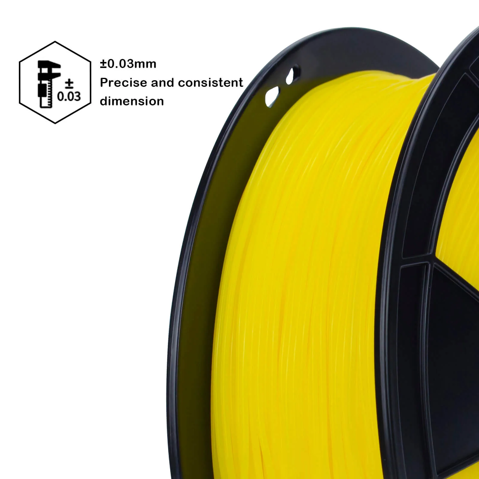 ZIRO Shore 95A Hardness TPU Filament 1.75mm, Yellow - Image 5