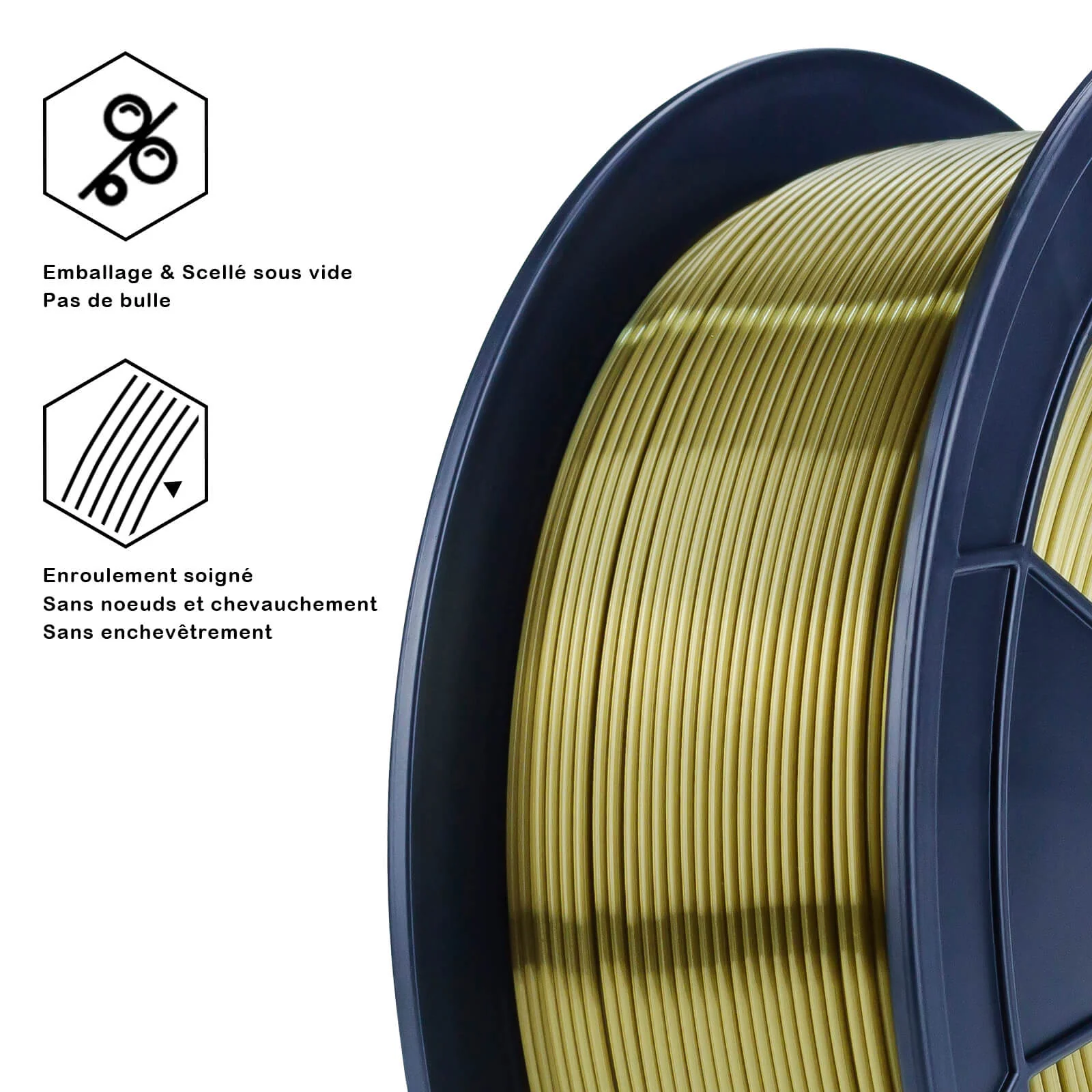 ZIRO Silk PLA Filament 1.75mm, Bronze - Image 8