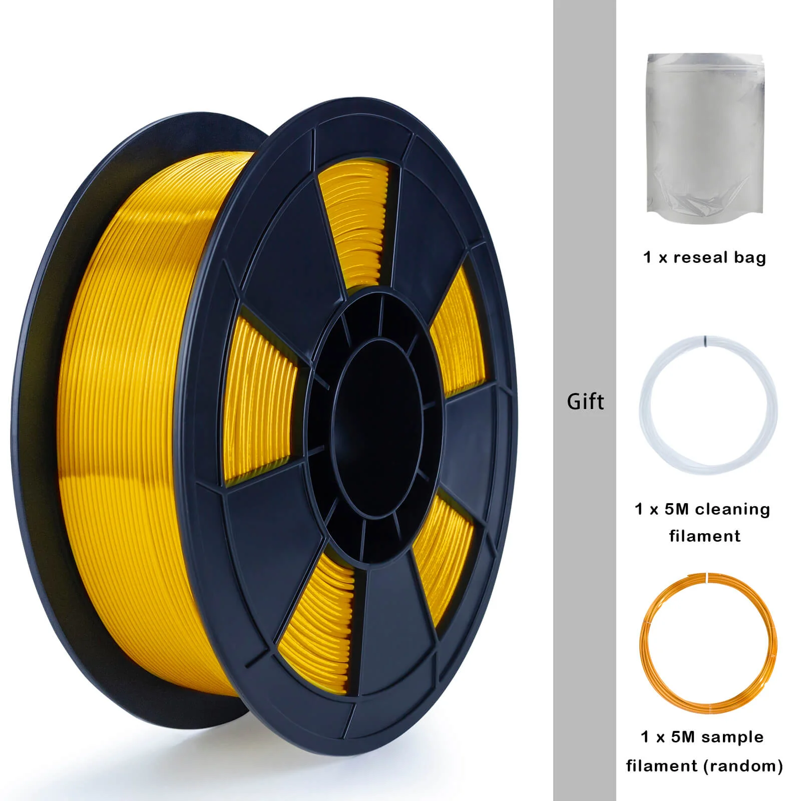 ZIRO Silk PLA Filament 1.75mm, Gold - Image 9