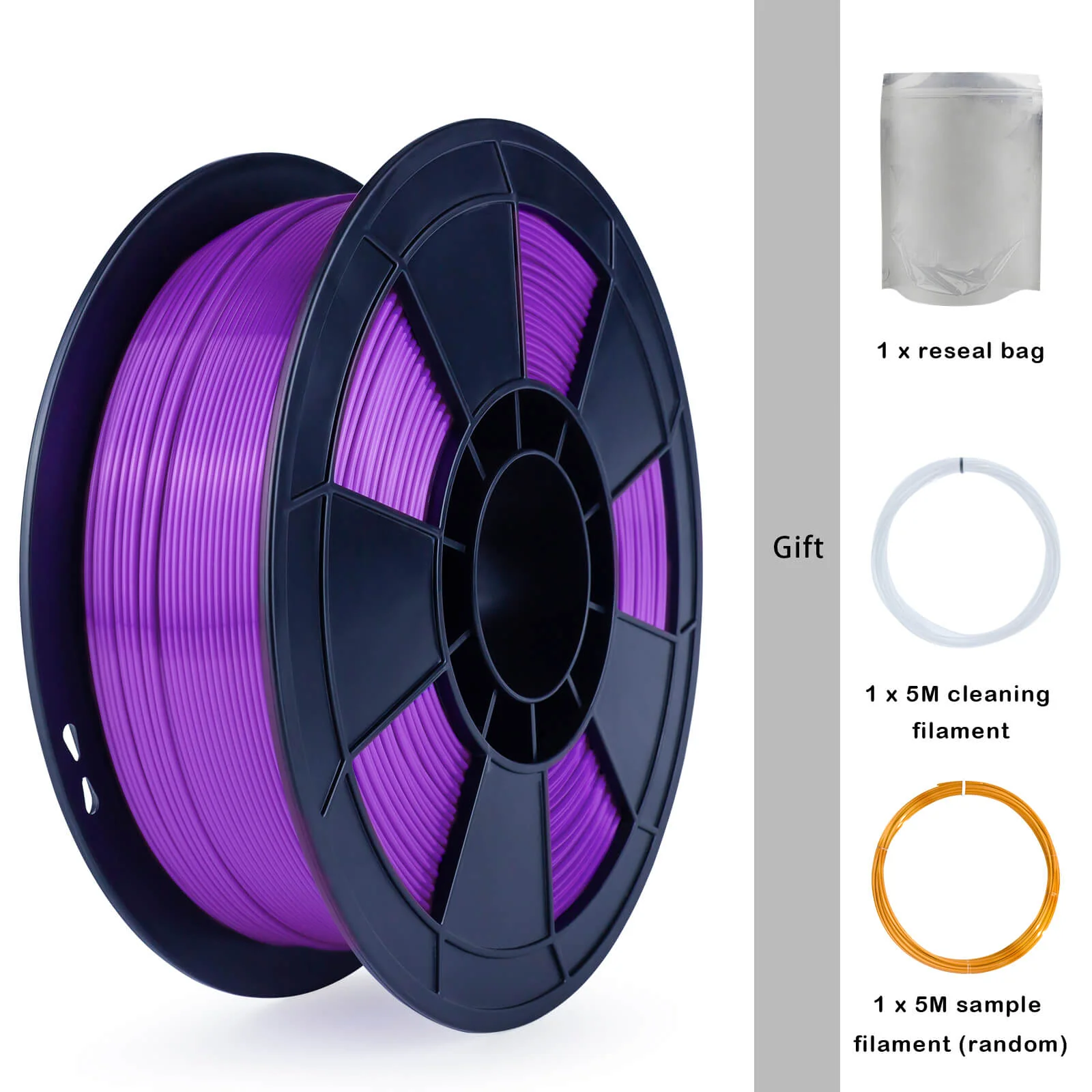 ZIRO Silk PLA Filament 1.75mm, Purple - Image 14