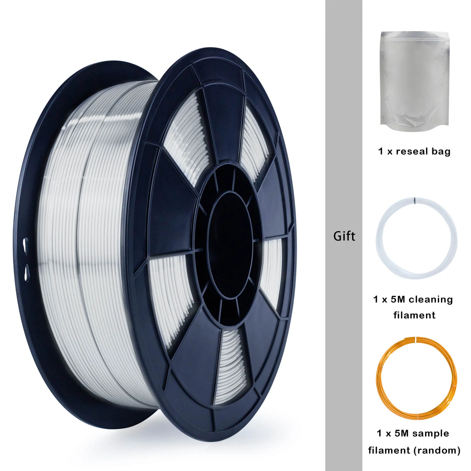ZIRO Silk PLA Filament 1.75mm, Silver - Image 9