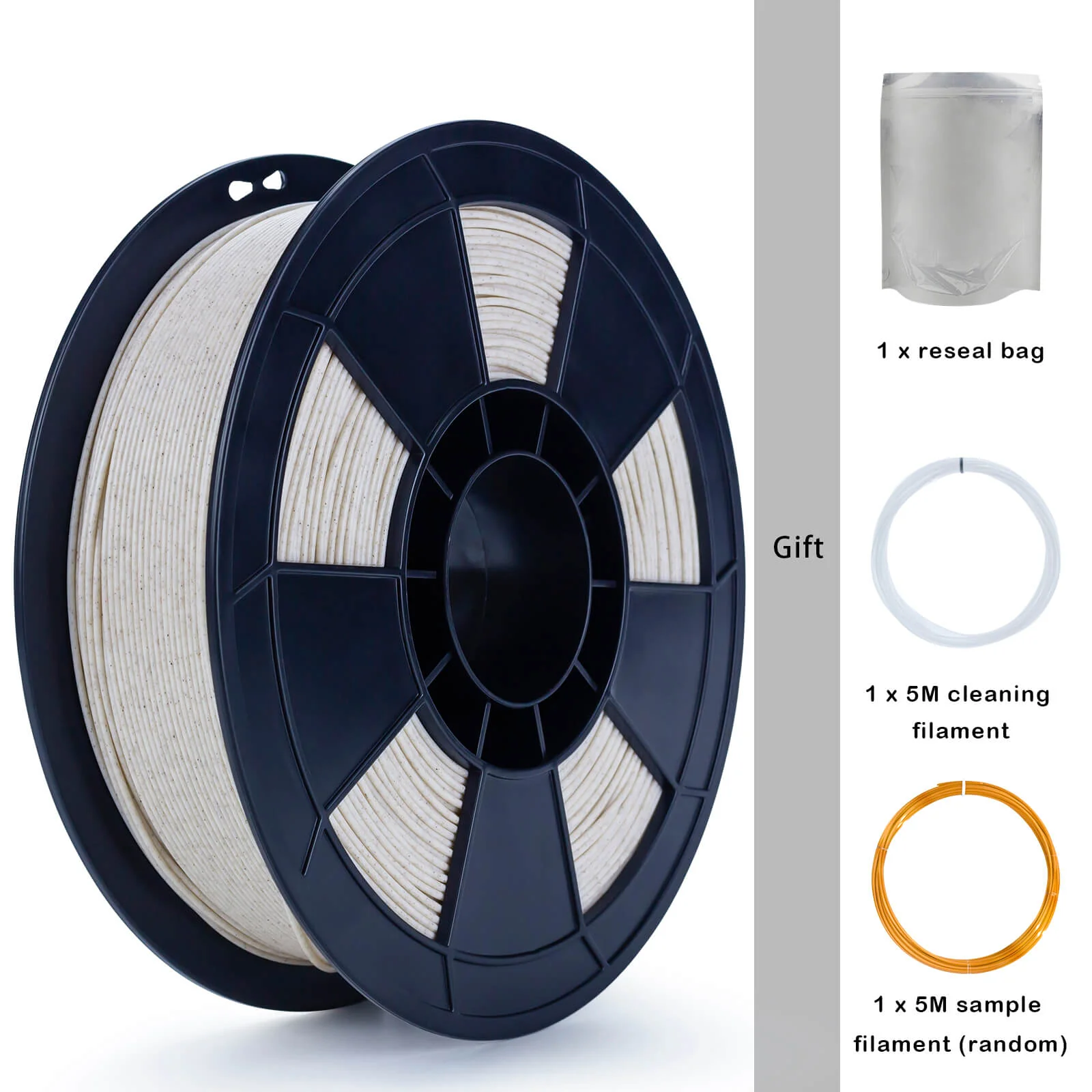 ZIRO Stone PLA Filament 1.75mm, Straw - Image 14