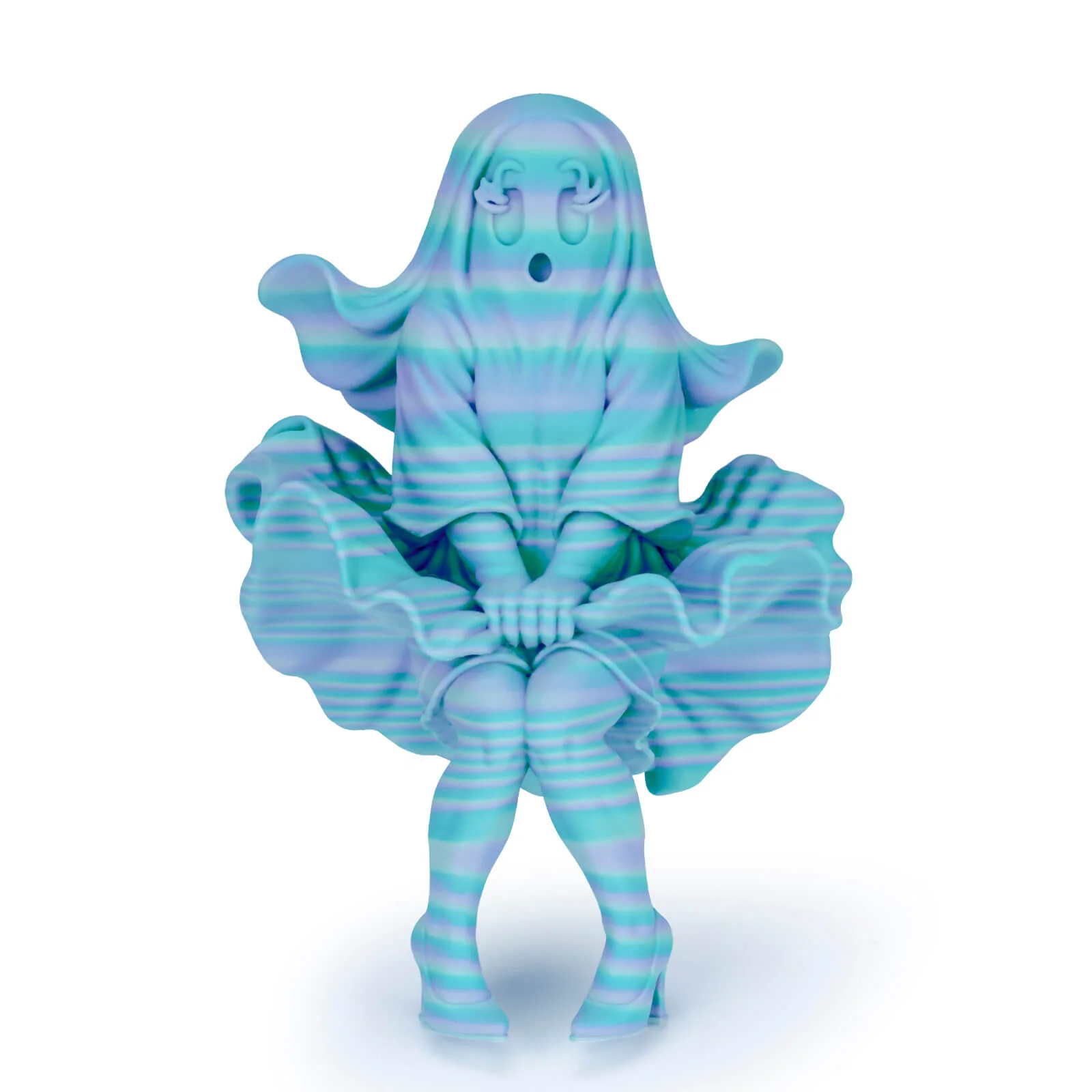 ZIRO Stripes Matte PLA Fast Color Change Filament 1.75mm 1kg/2.2lb Spool , Mermaid Stripes - Image 5