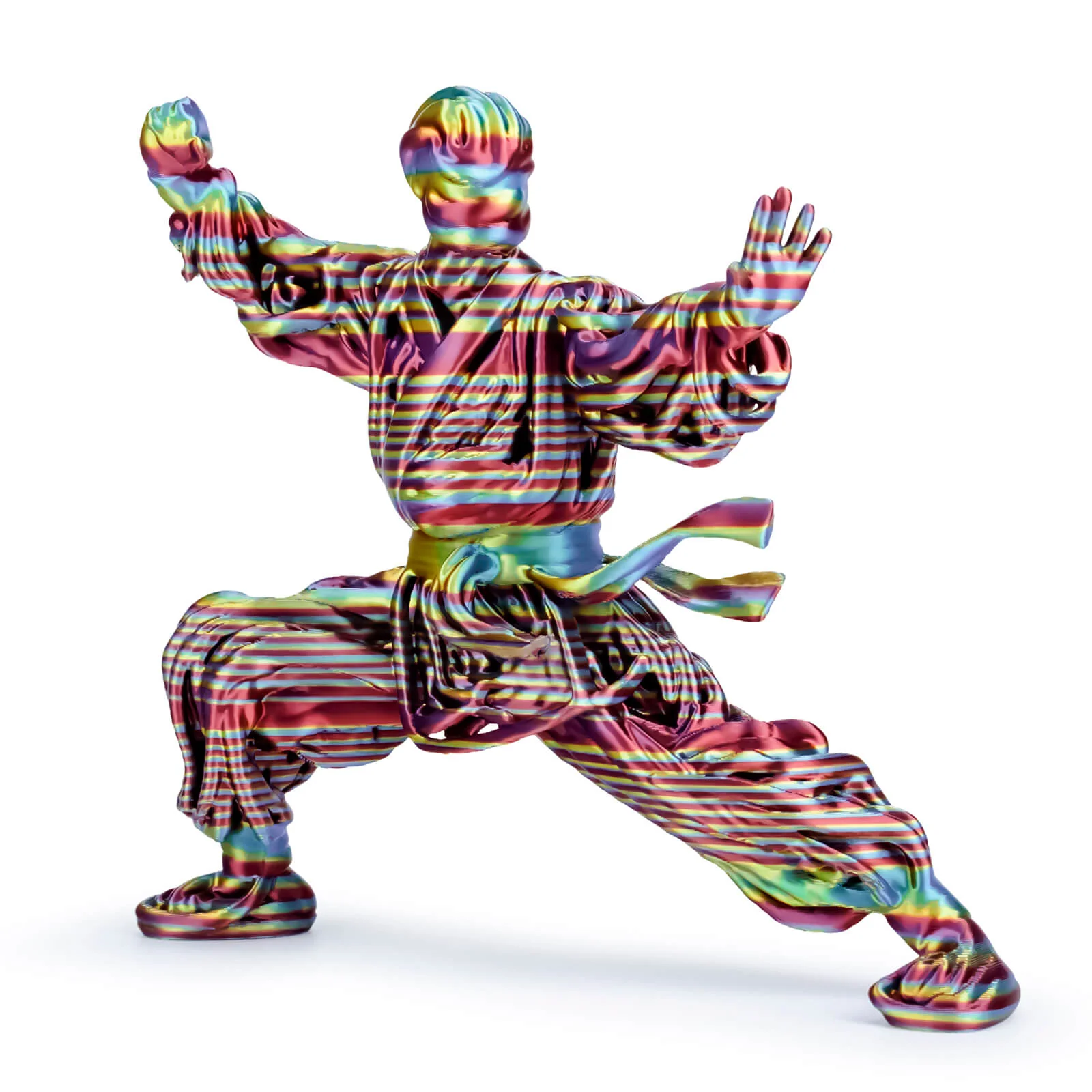 ZIRO Stripes Silk PLA Glossy Multicolors Filament 1.75mm 1kg/2.2lb Spool , Firework Stripes - Image 5