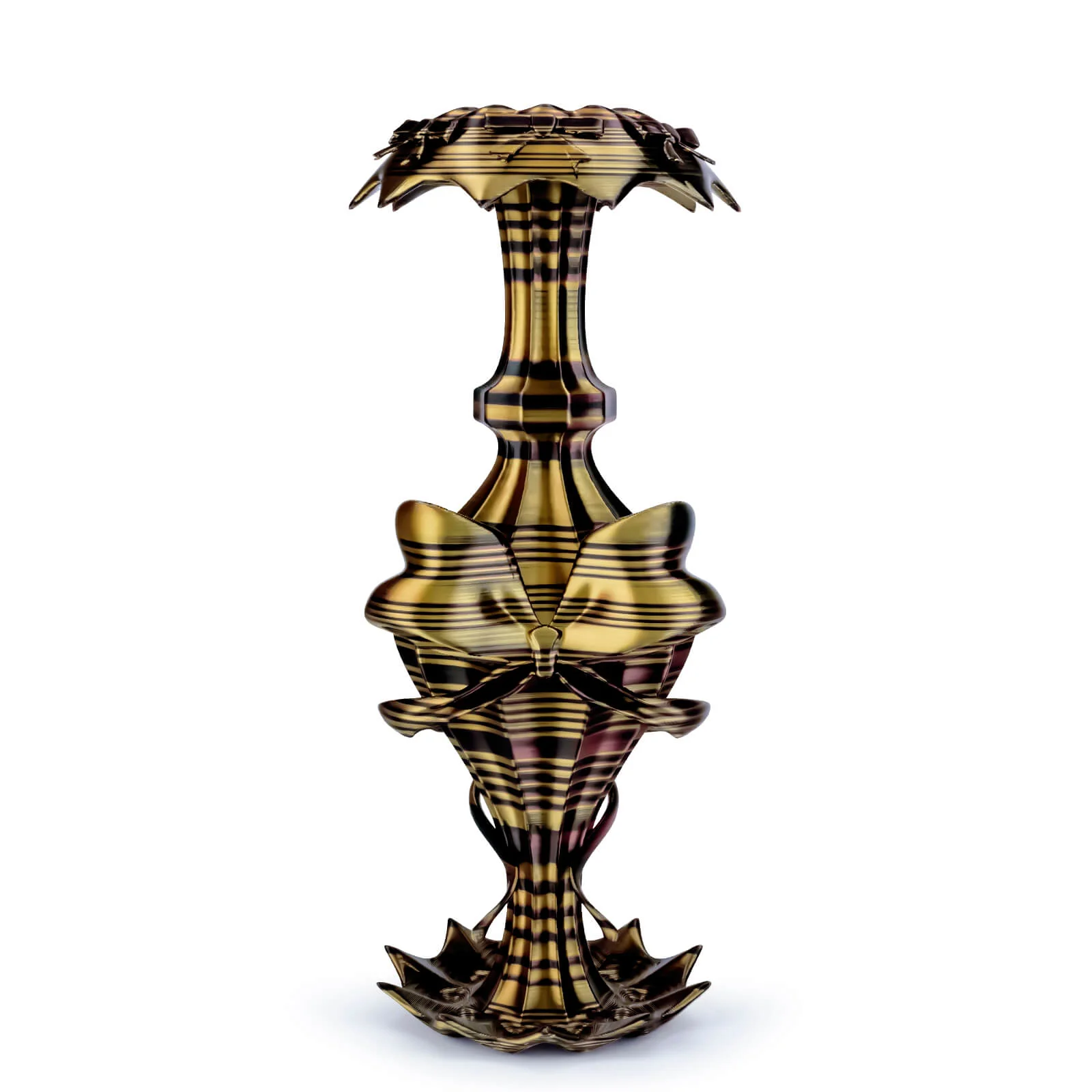 ZIRO Stripes Silk PLA Glossy Multicolors Filament 1.75mm 1kg/2.2lb Spool , Gilded Stripes - Image 4