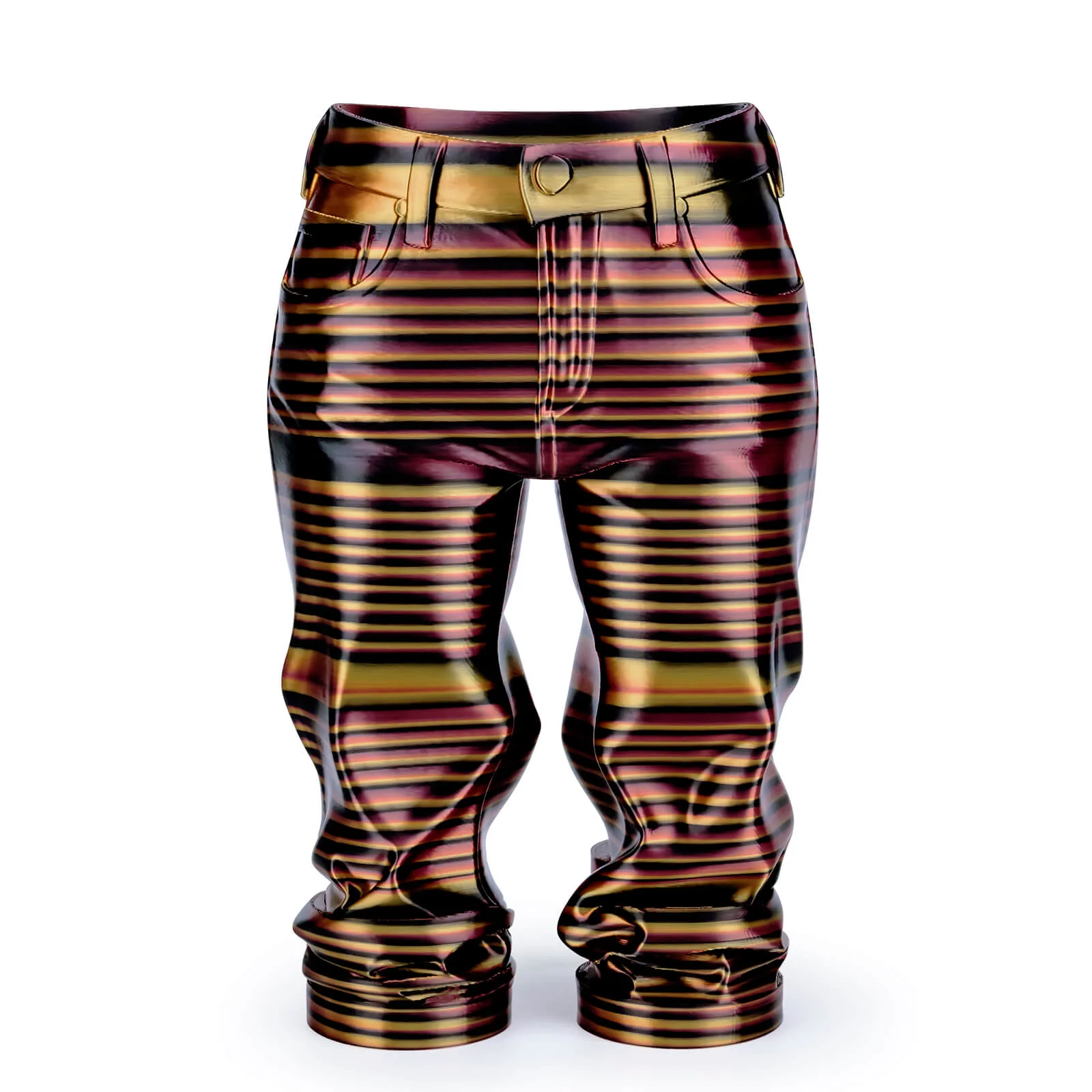 ZIRO Stripes Silk PLA Glossy Multicolors Filament 1.75mm 1kg/2.2lb Spool , Gilded Stripes - Image 5
